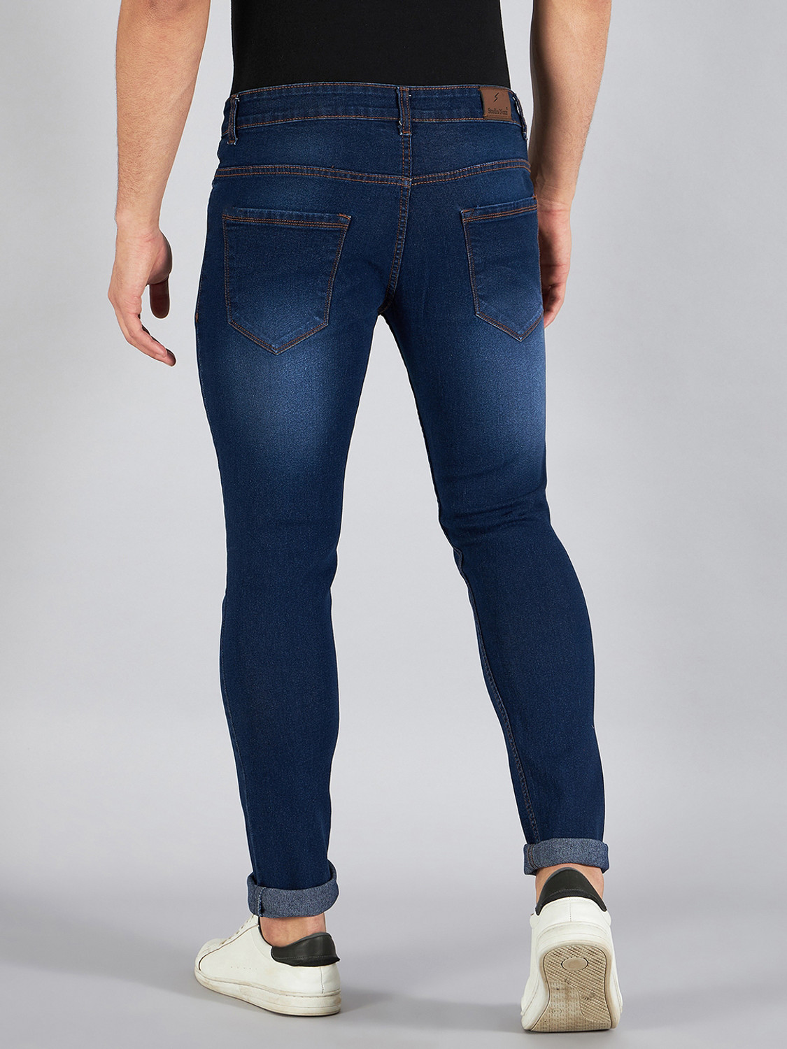 Image of STUDIO NEXX Slim Men Dark Blue Jeans