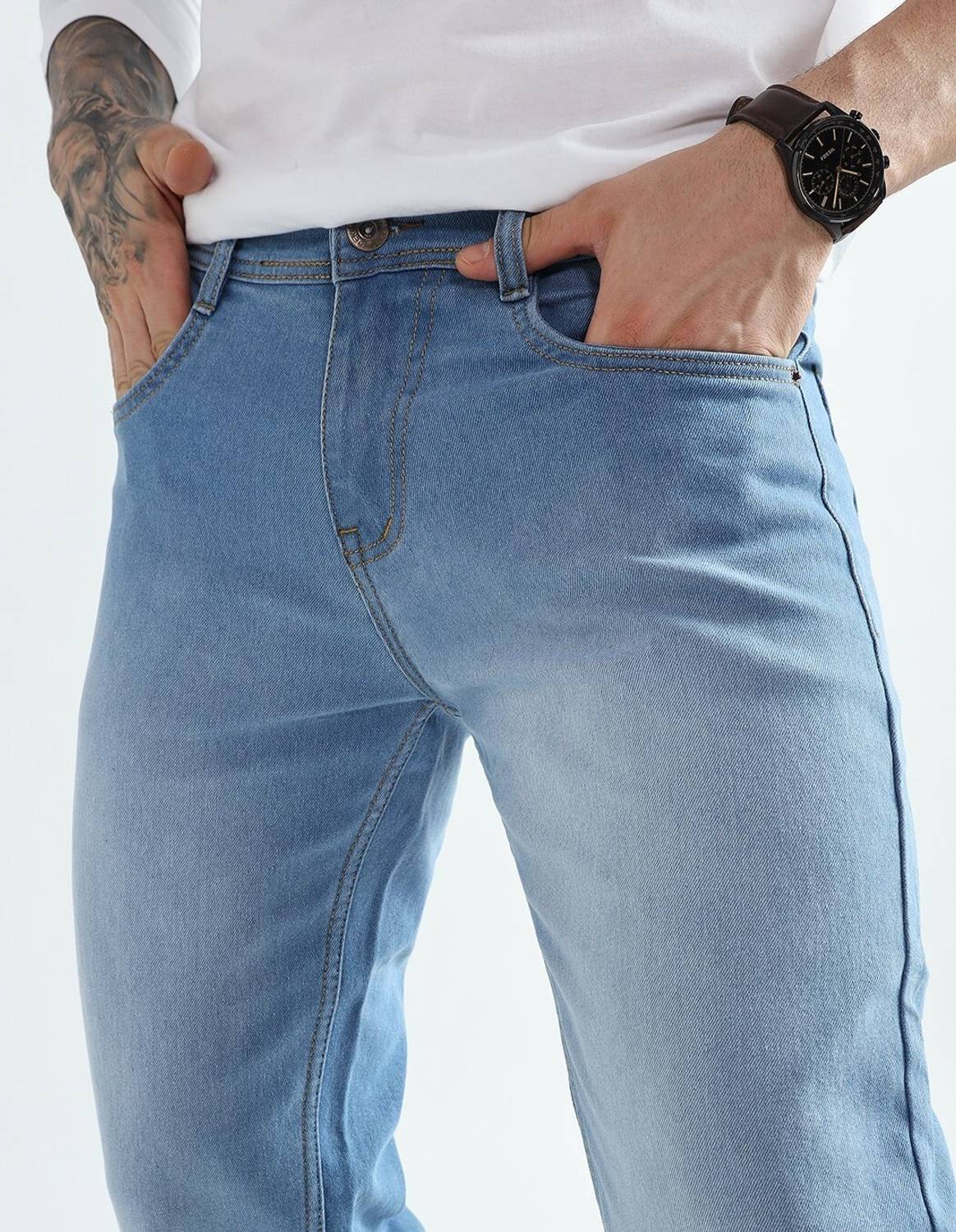 DENIM Relaxed Fit Men Blue Jeans - Image 4