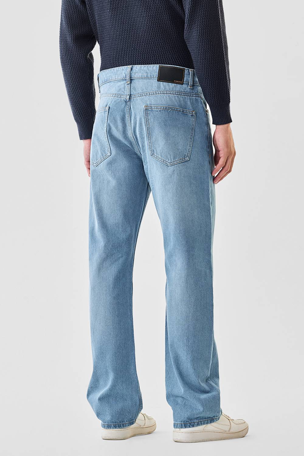Snitch Straight Fit Men Light Blue Jeans - Image 2