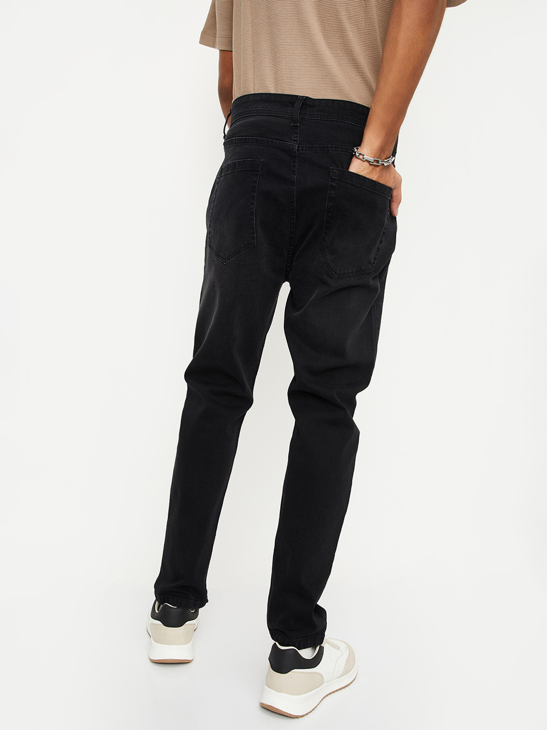 Image of MAX Regular Men Black Jeans