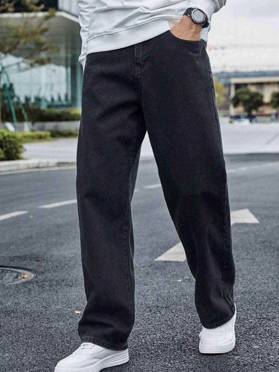 ZAYSH Loose Fit Men Black Jeans - Image 3