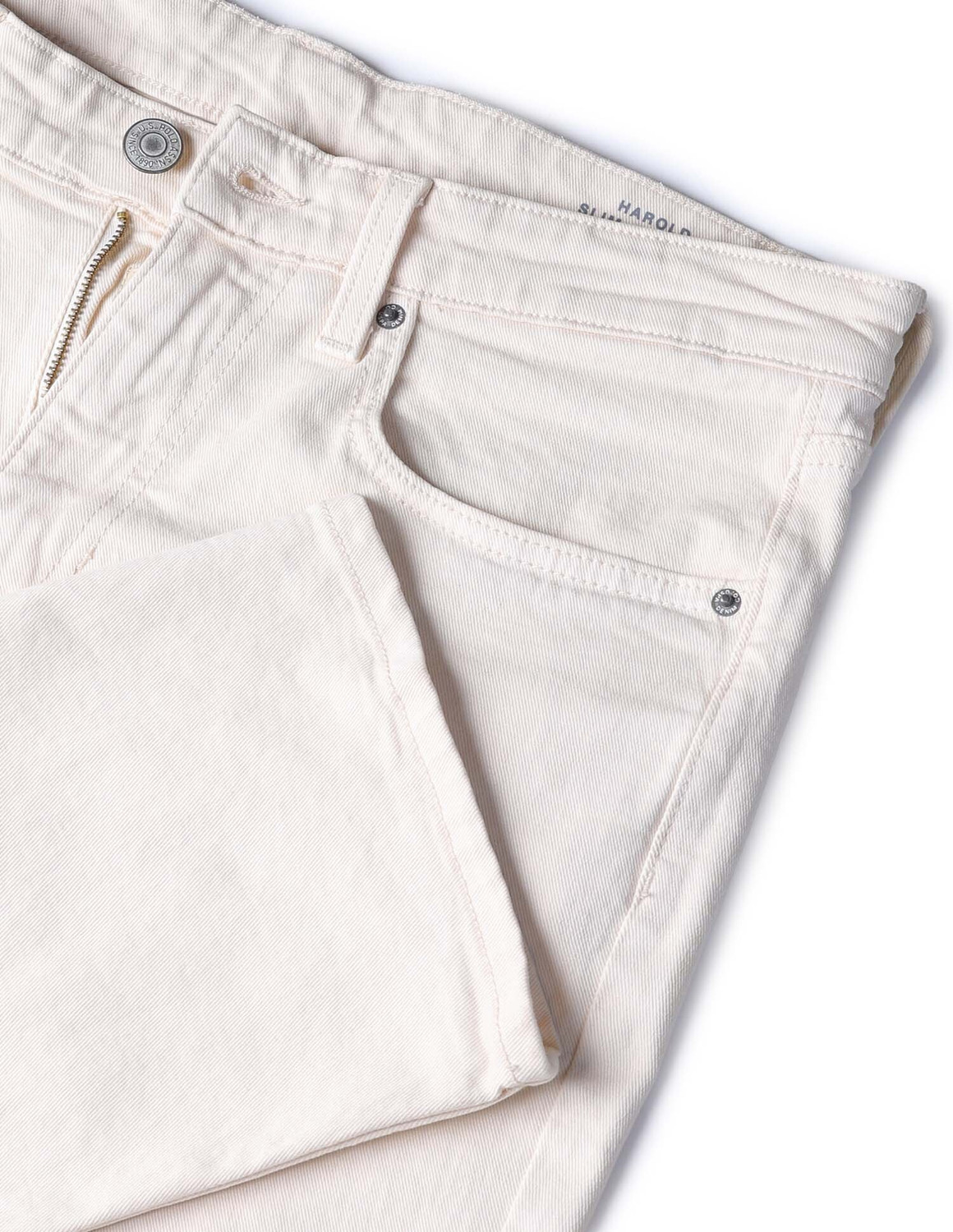 Image of U.S. Polo Assn. Denim Co. Straight Fit Men Beige Jeans