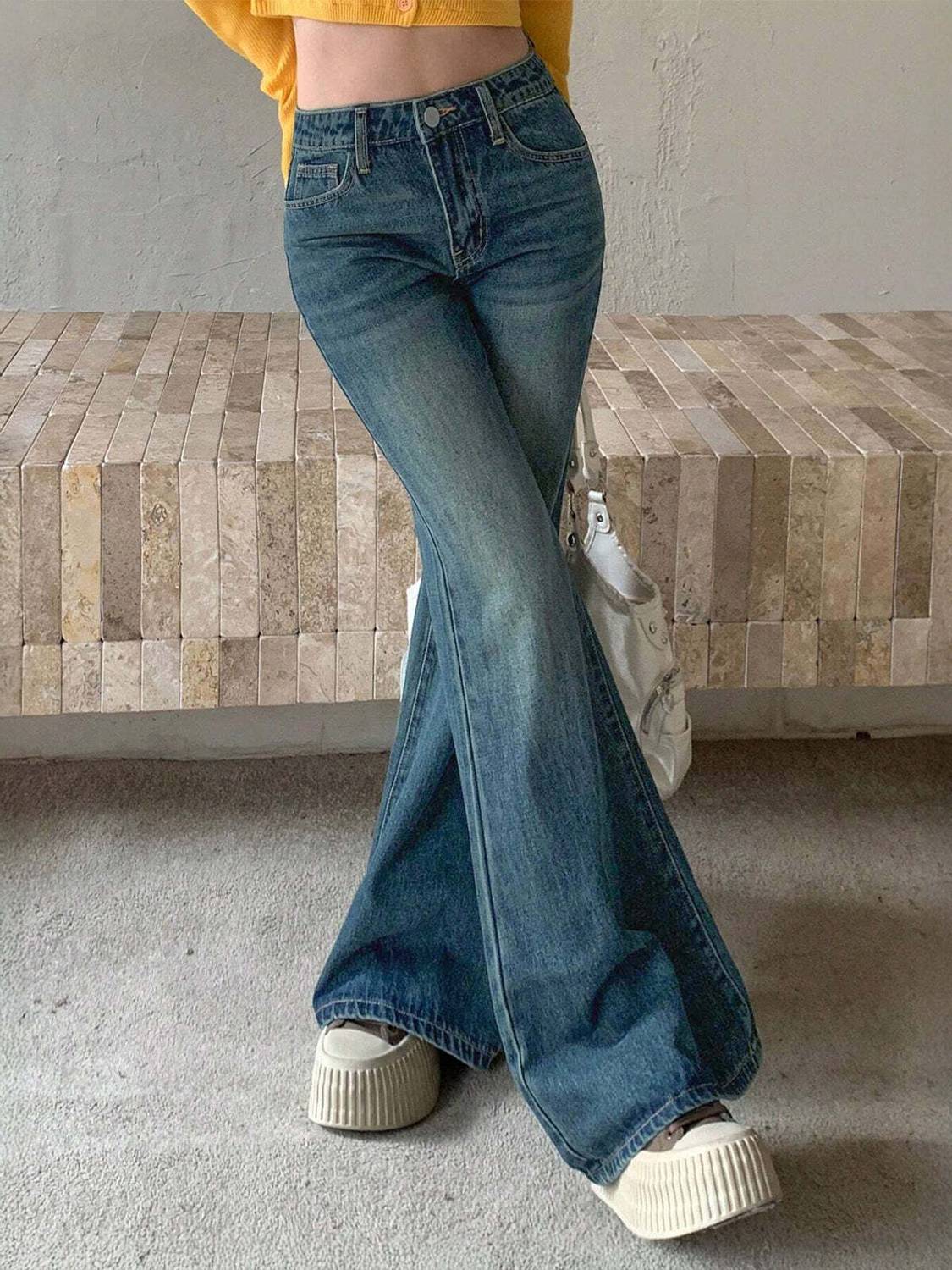 AAV2 Flared Women Blue Jeans - Image 2