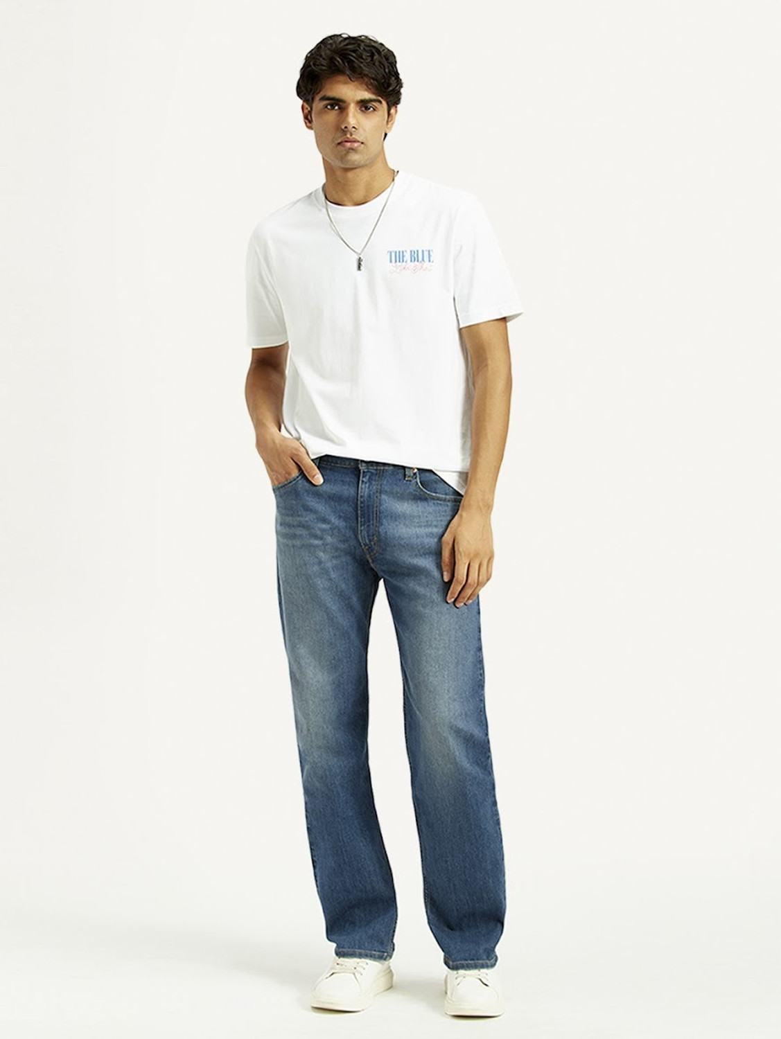 Image of LEVI'S 555 Relaxed Fit Men Blue Jeans