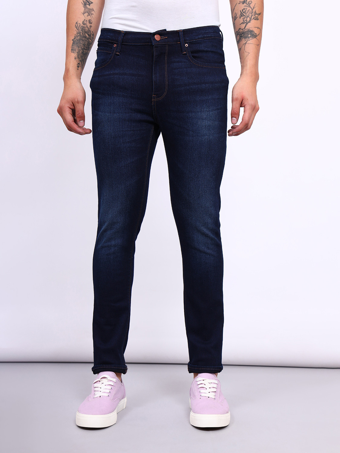 Image of LEE Skinny Men Dark Blue Jeans