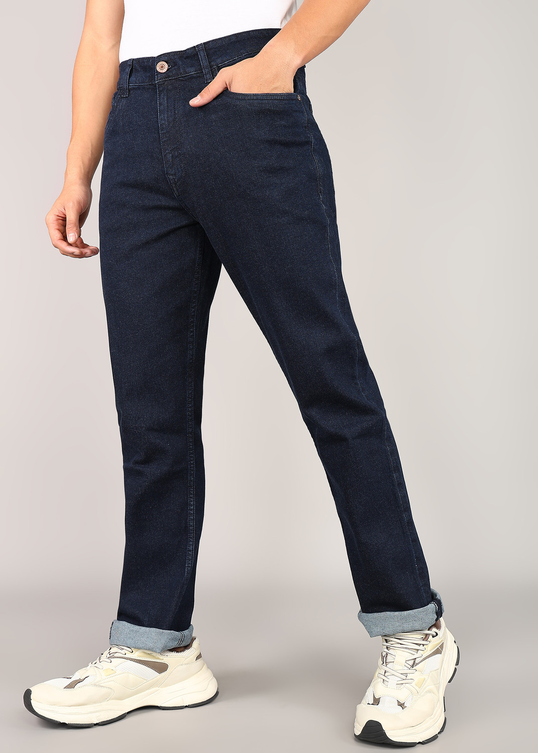 Image of AEROPOSTALE Straight Fit Men Dark Blue Jeans