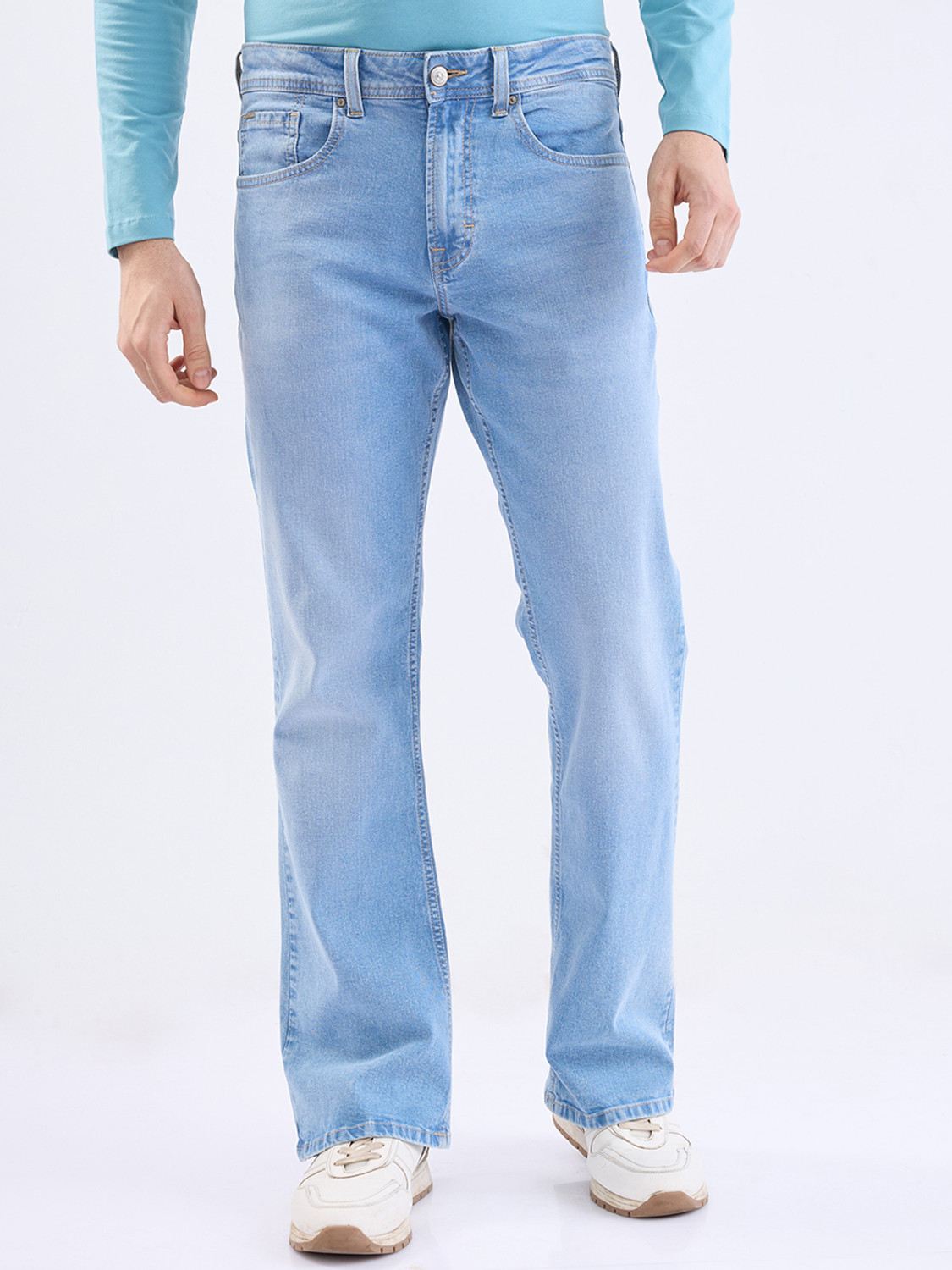 Image of Spykar Regular Men Blue Jeans