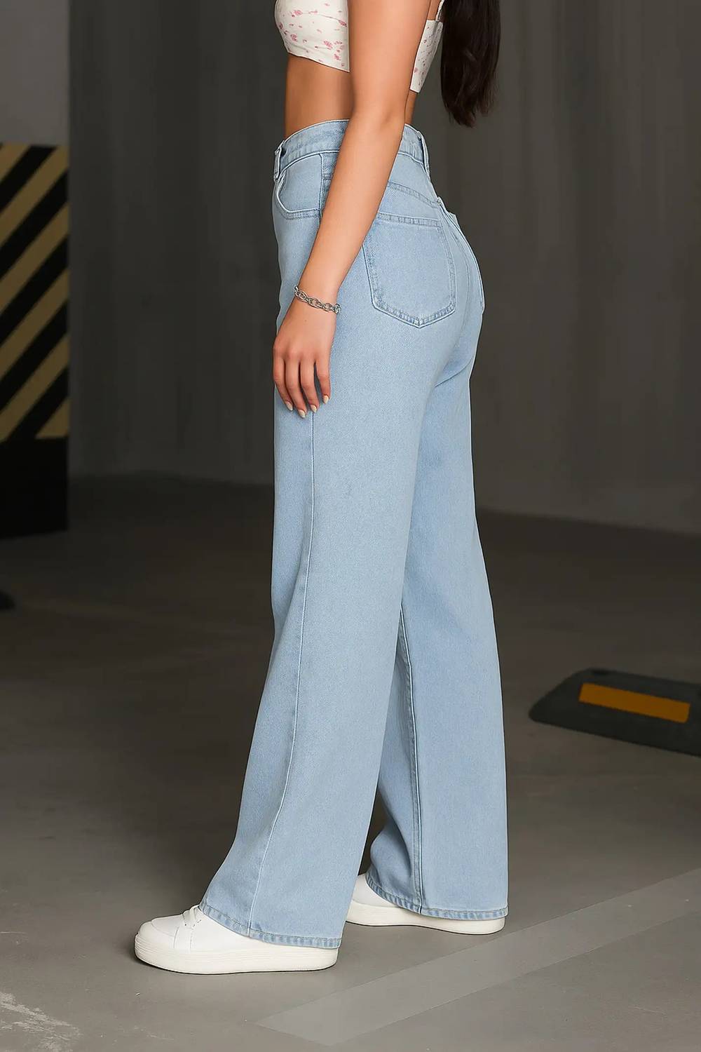 Denimview DV Wide Leg Women Light Blue Jeans - Image 3