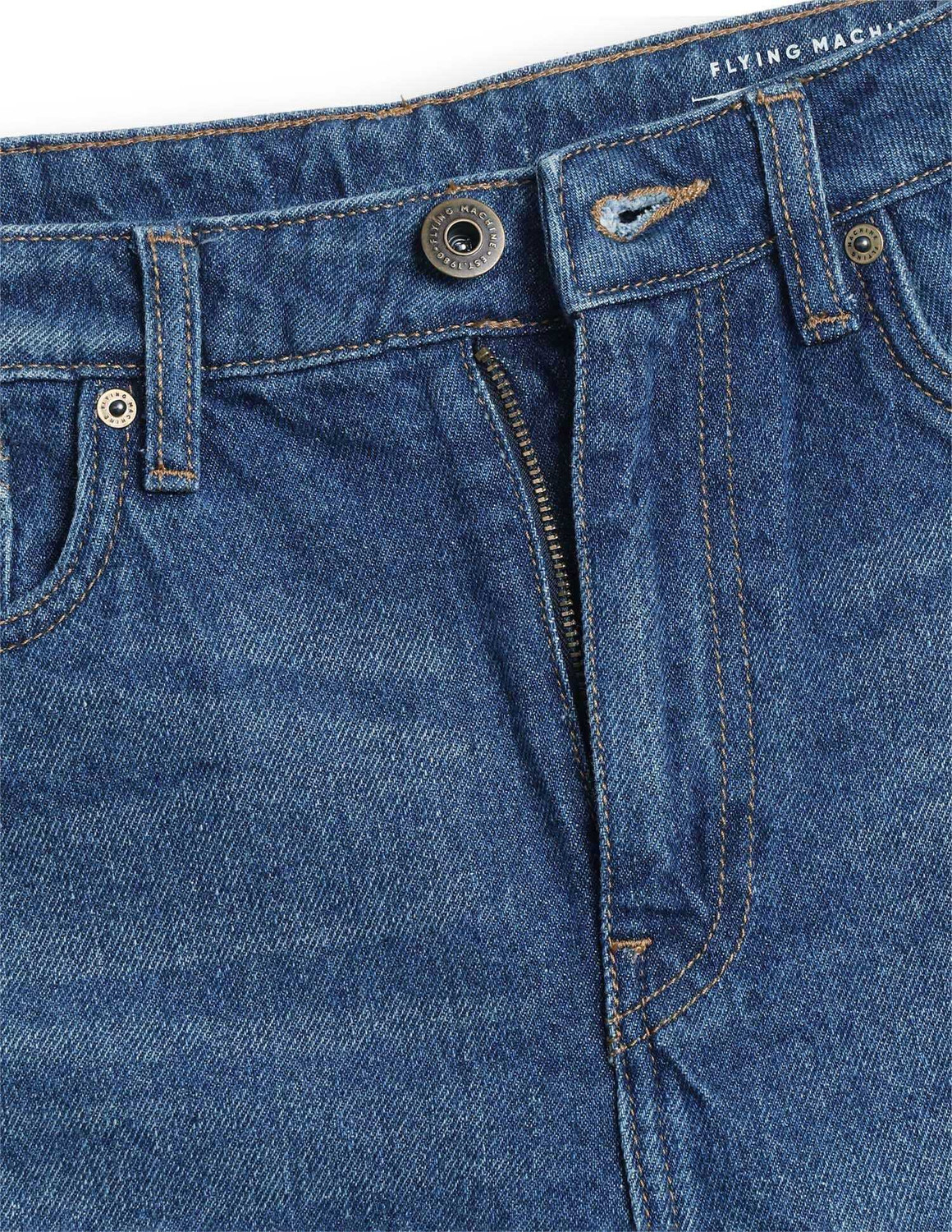 Image of FLYING MACHINE Regular Women Blue Jeans