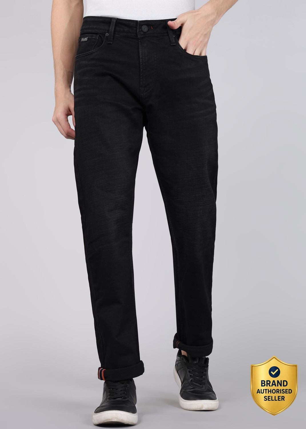 Image of KILLER Straight Fit Men Black Jeans