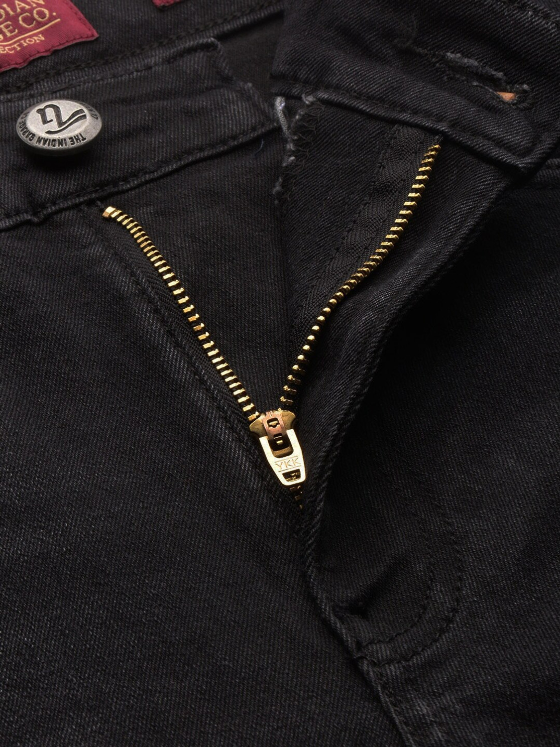 Image of The Indian Garage Co. Slim Men Black Jeans
