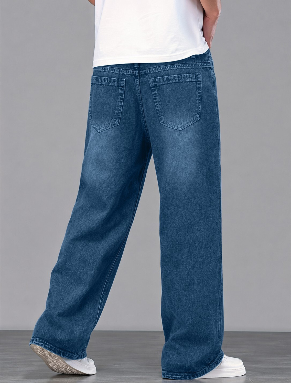 Image of MOTREX Baggy Fit Men Blue Jeans
