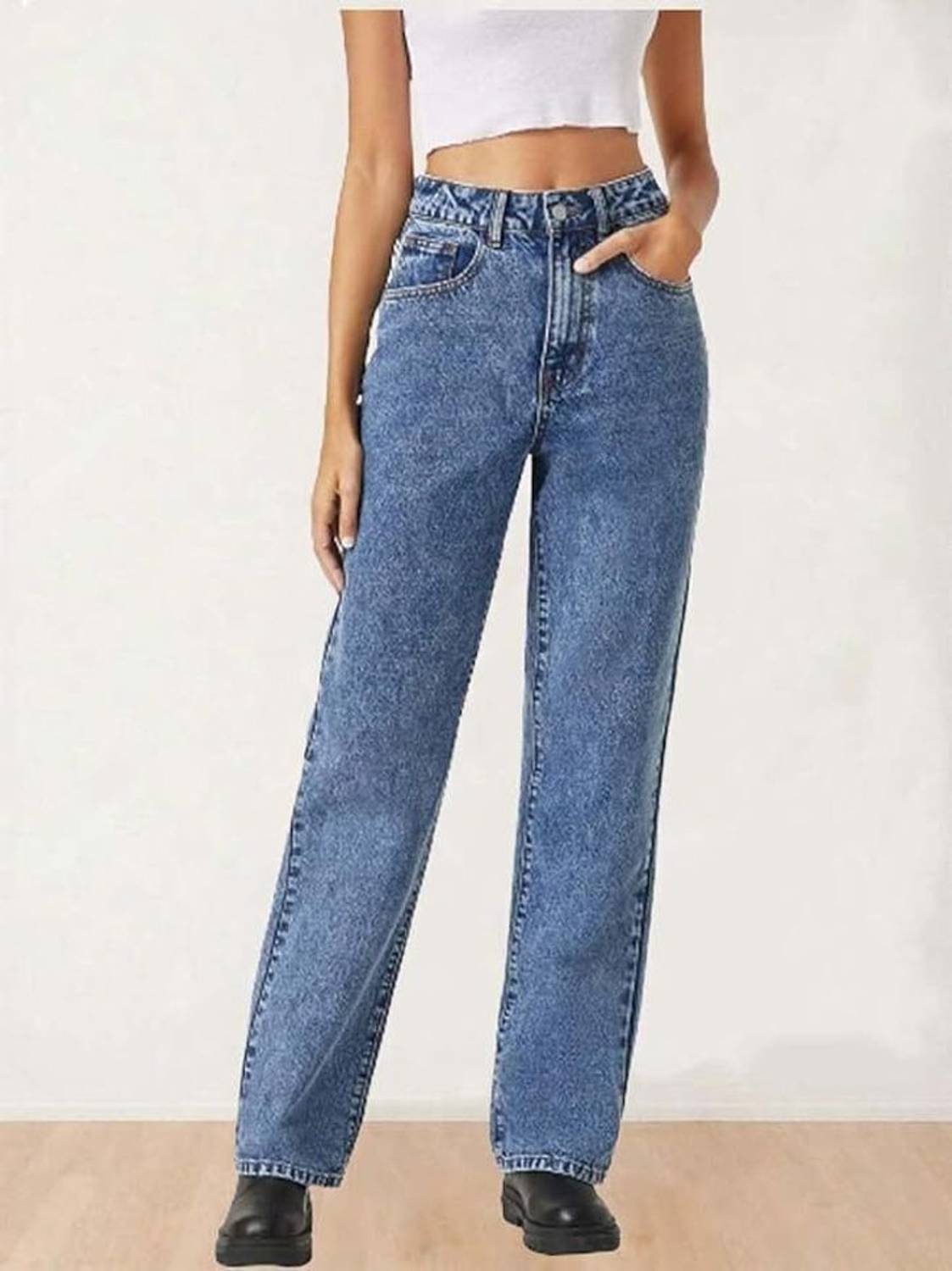 AngelFab Regular Women Light Blue Jeans