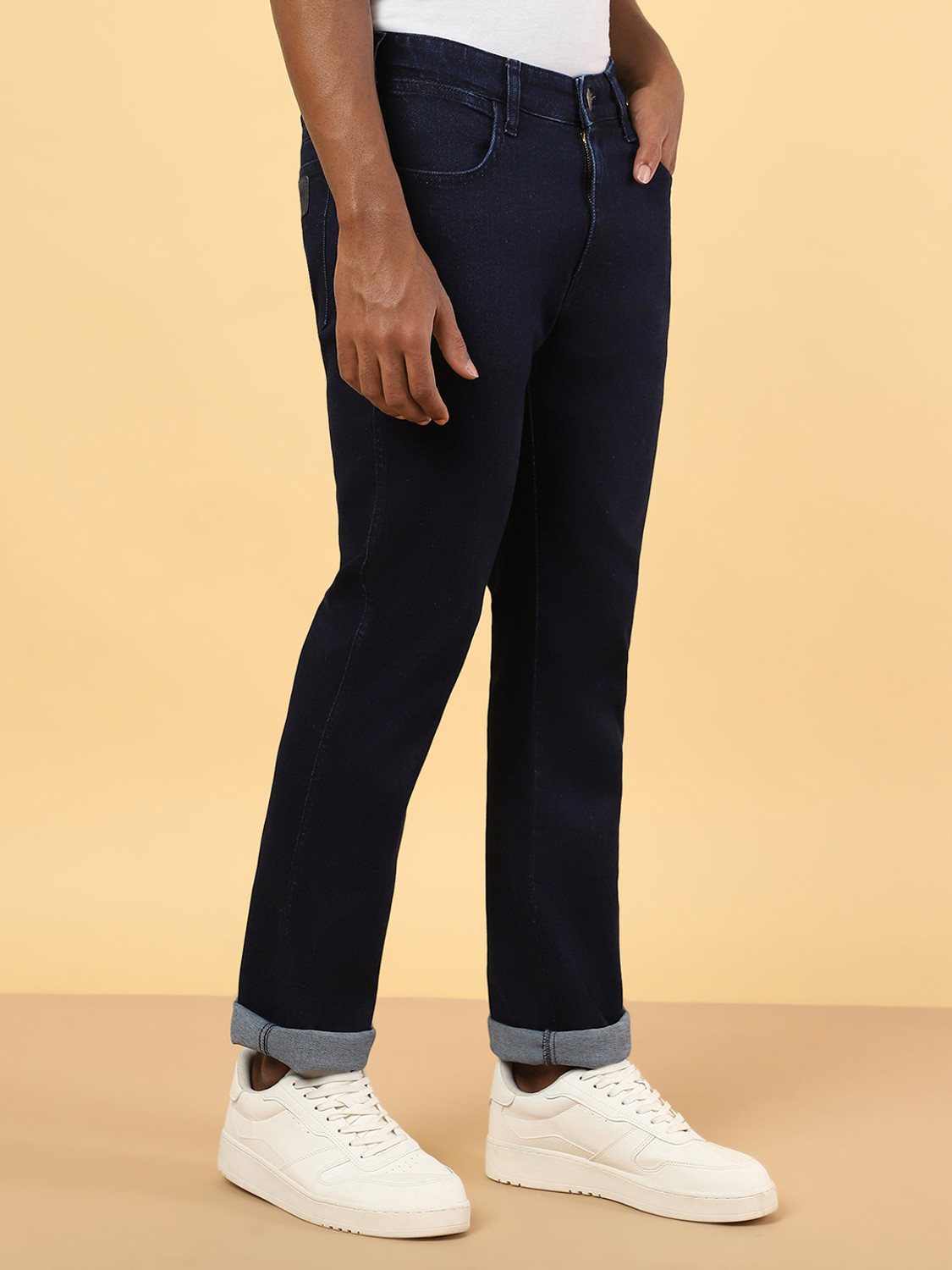 Image of Wrangler Regular Men Blue Jeans