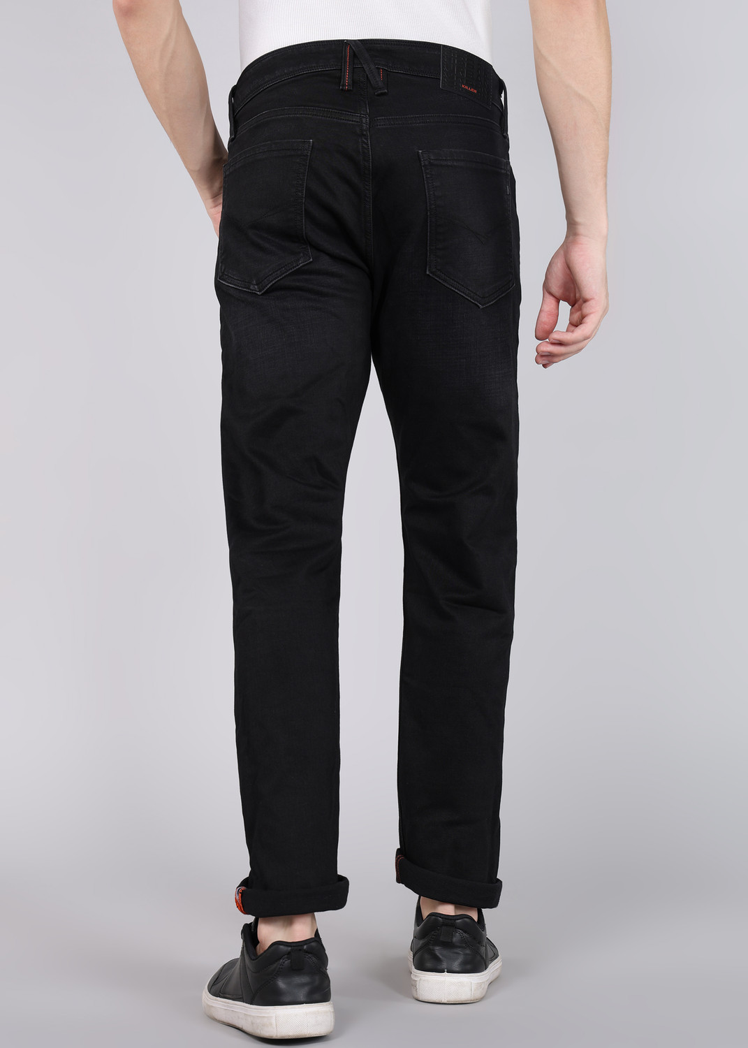 Image of KILLER Straight Fit Men Black Jeans