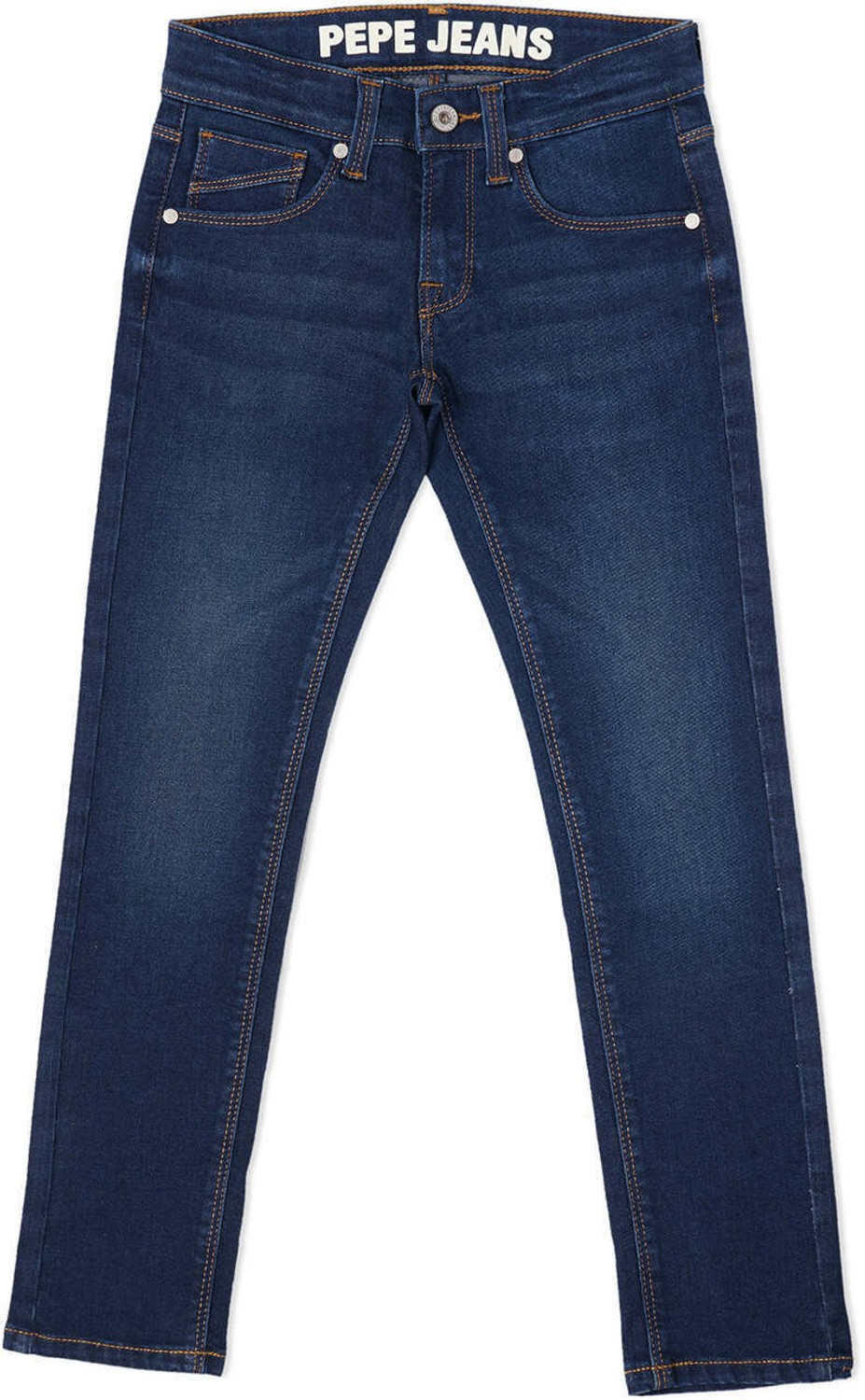 Image of Pepe Jeans Boys Slim Mid Rise Blue Jeans