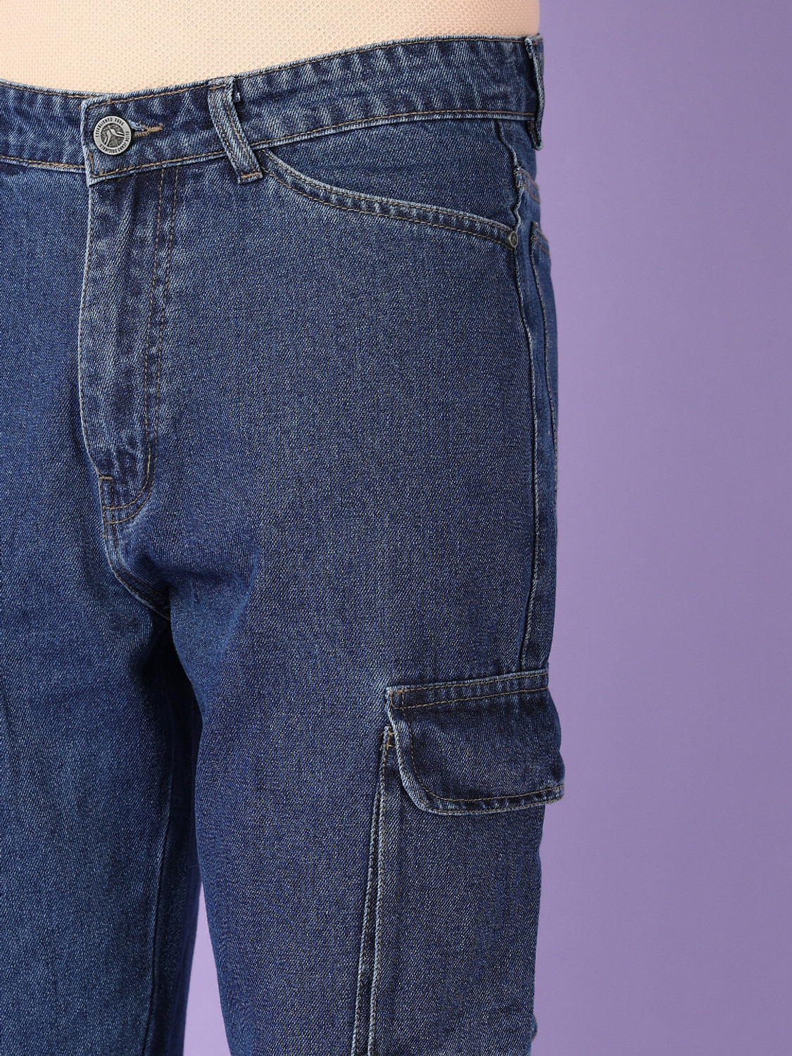 Image of V-MART Loose Fit Men Blue Jeans