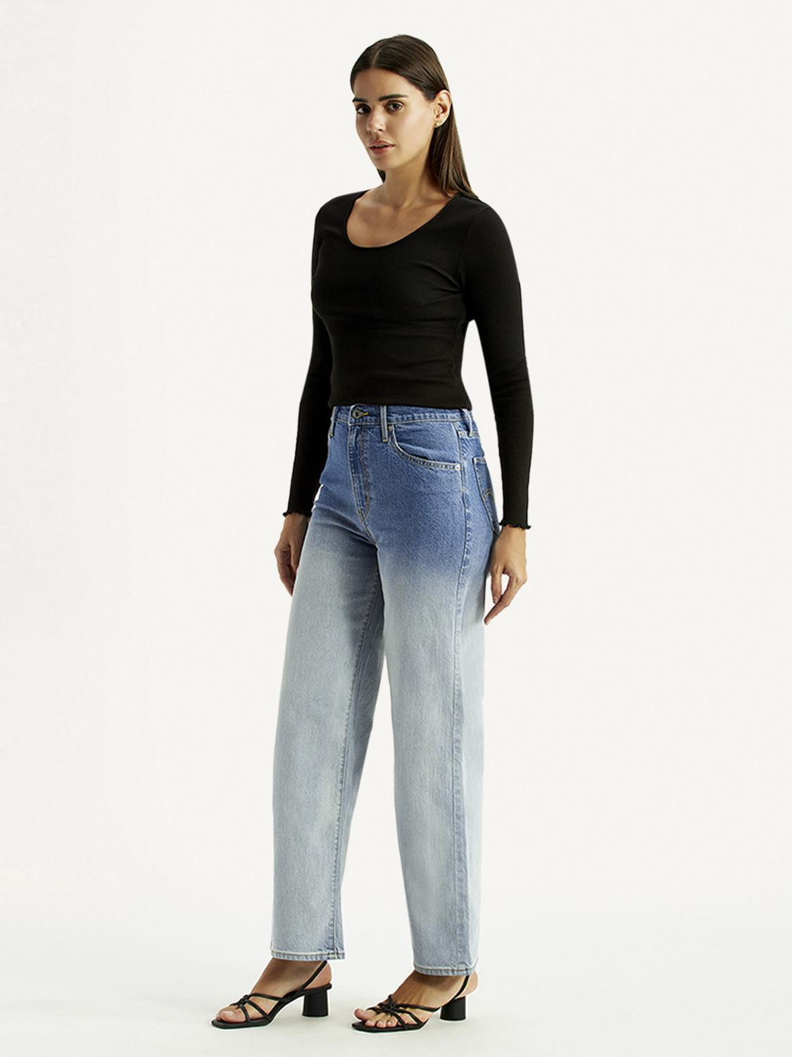 Image of LEVI'S Flared Women Blue Jeans