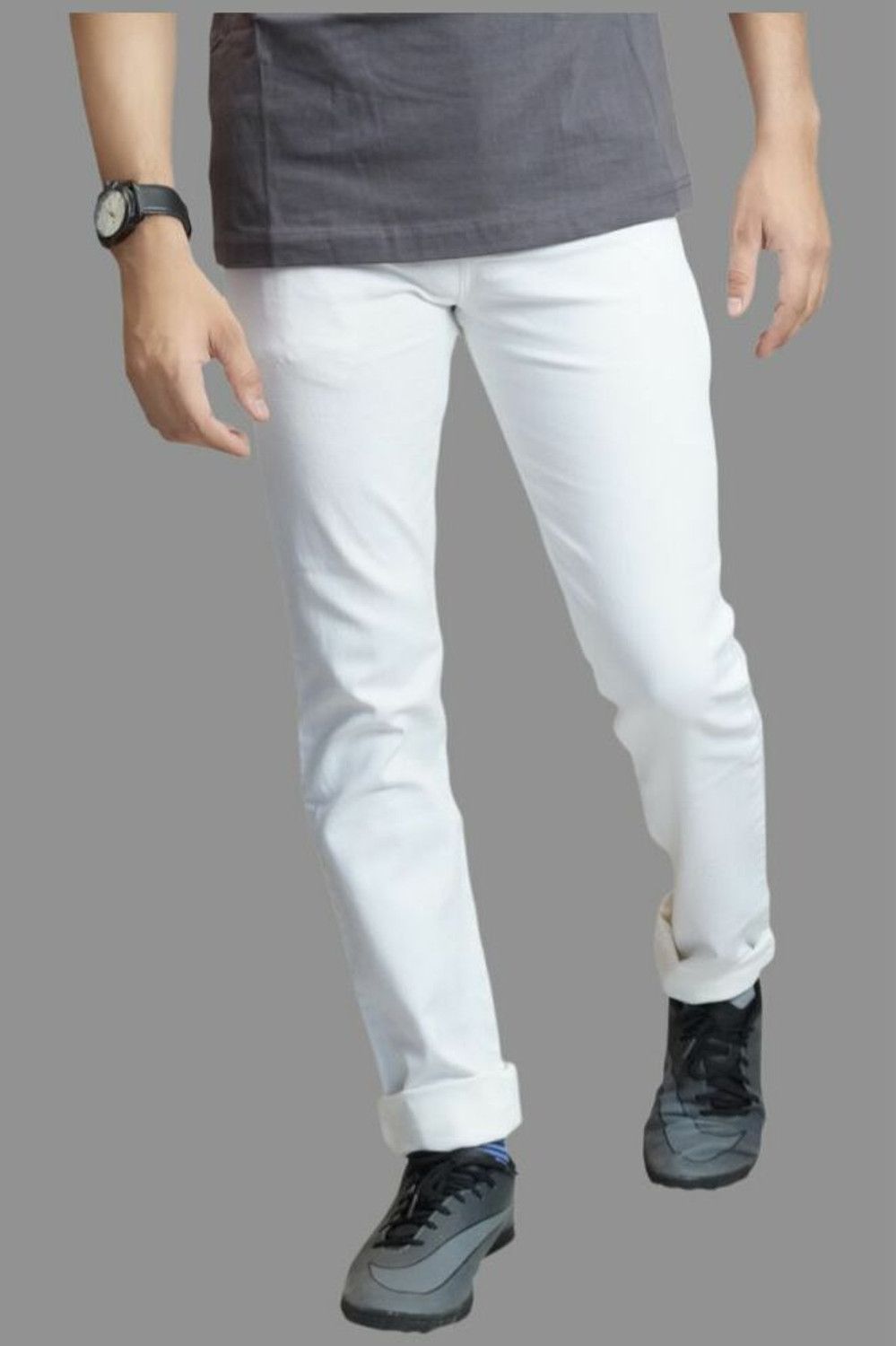 Image of linaria Slim Men White Jeans