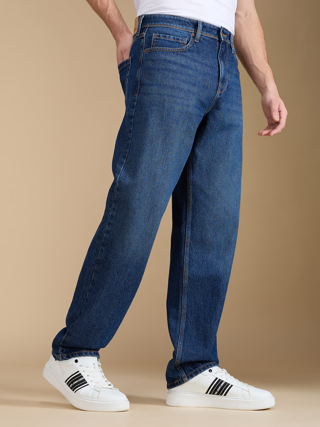 Image of Pepe Jeans Relaxed Fit Men Blue Jeans