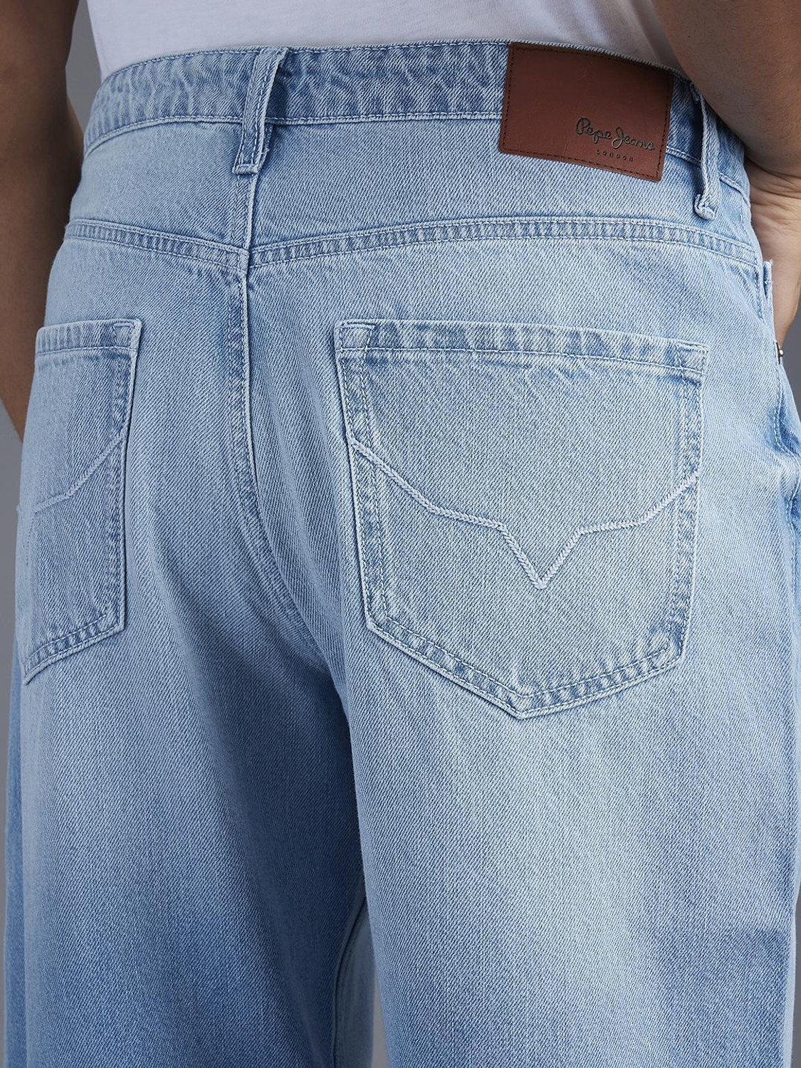 Image of Pepe Jeans Relaxed Fit Men Blue Jeans