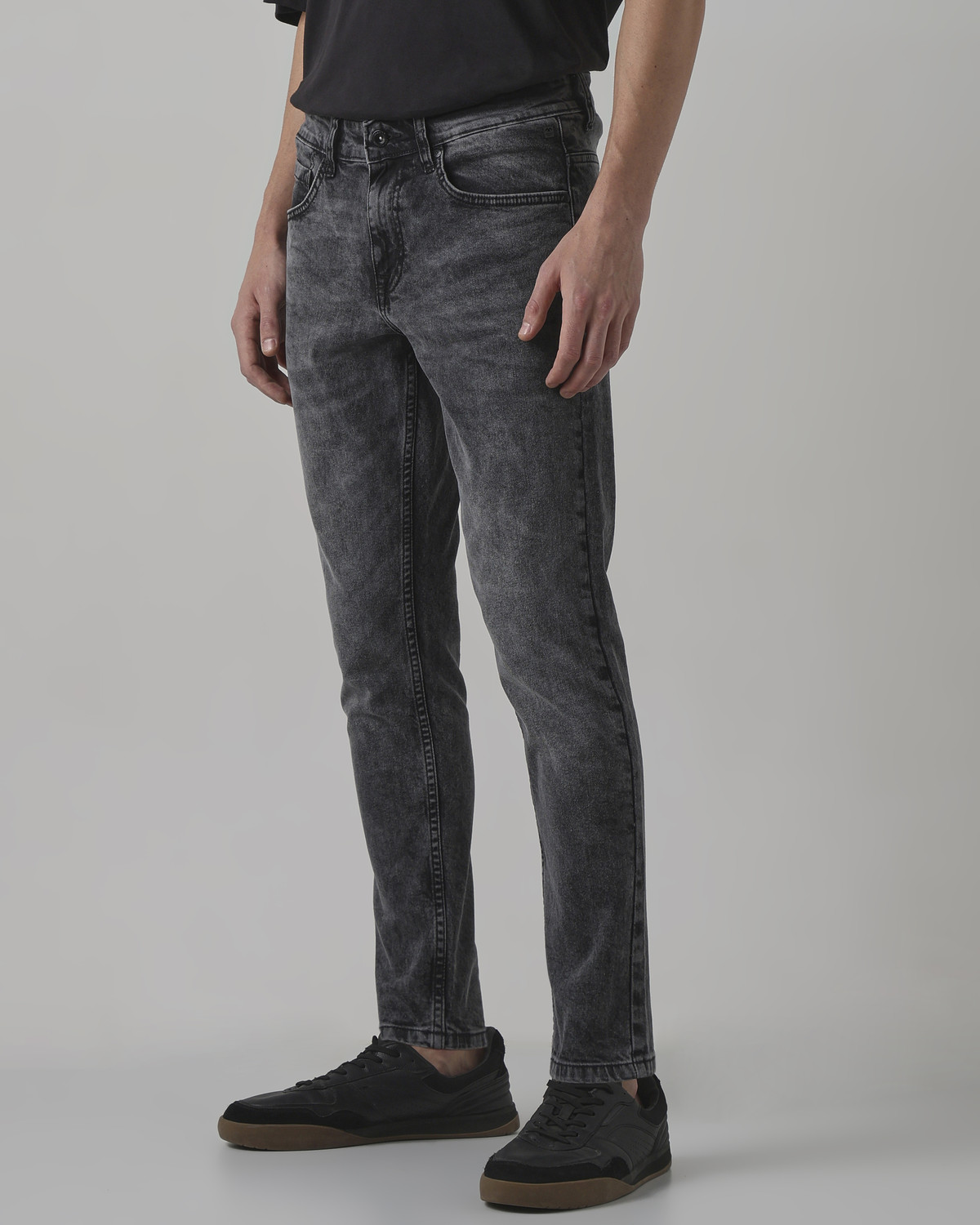 Image of MUFTI Slim Men Dark Grey Jeans