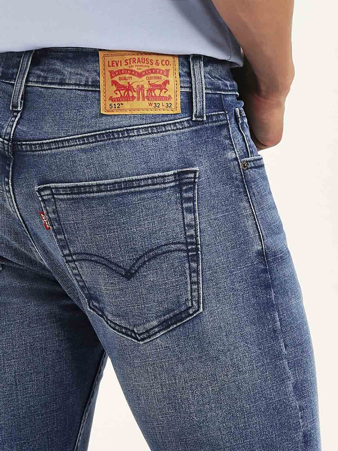 Image of LEVI'S Tapered Fit Men Blue Jeans