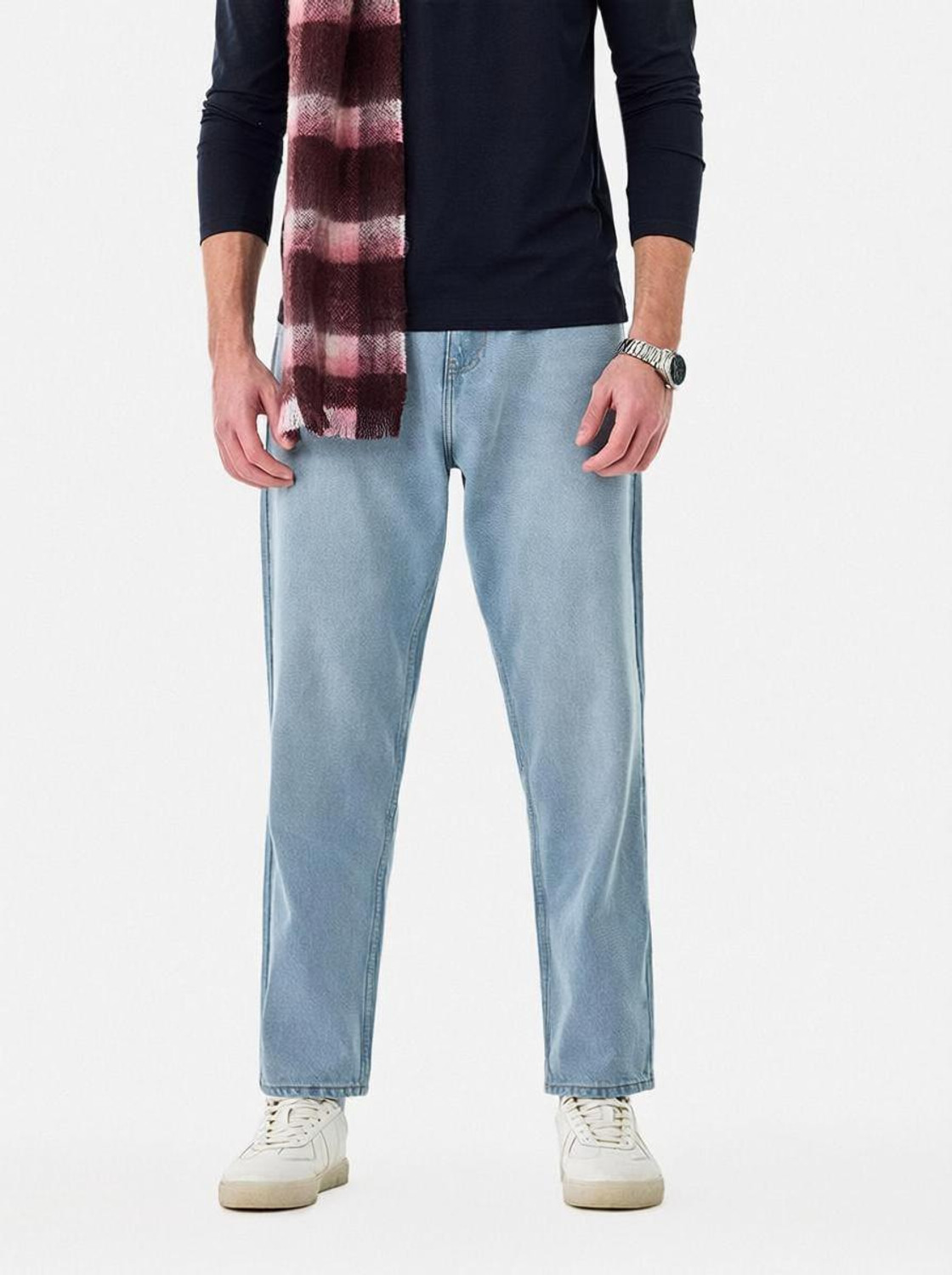 Image of Snitch Loose Fit Men Light Blue Jeans