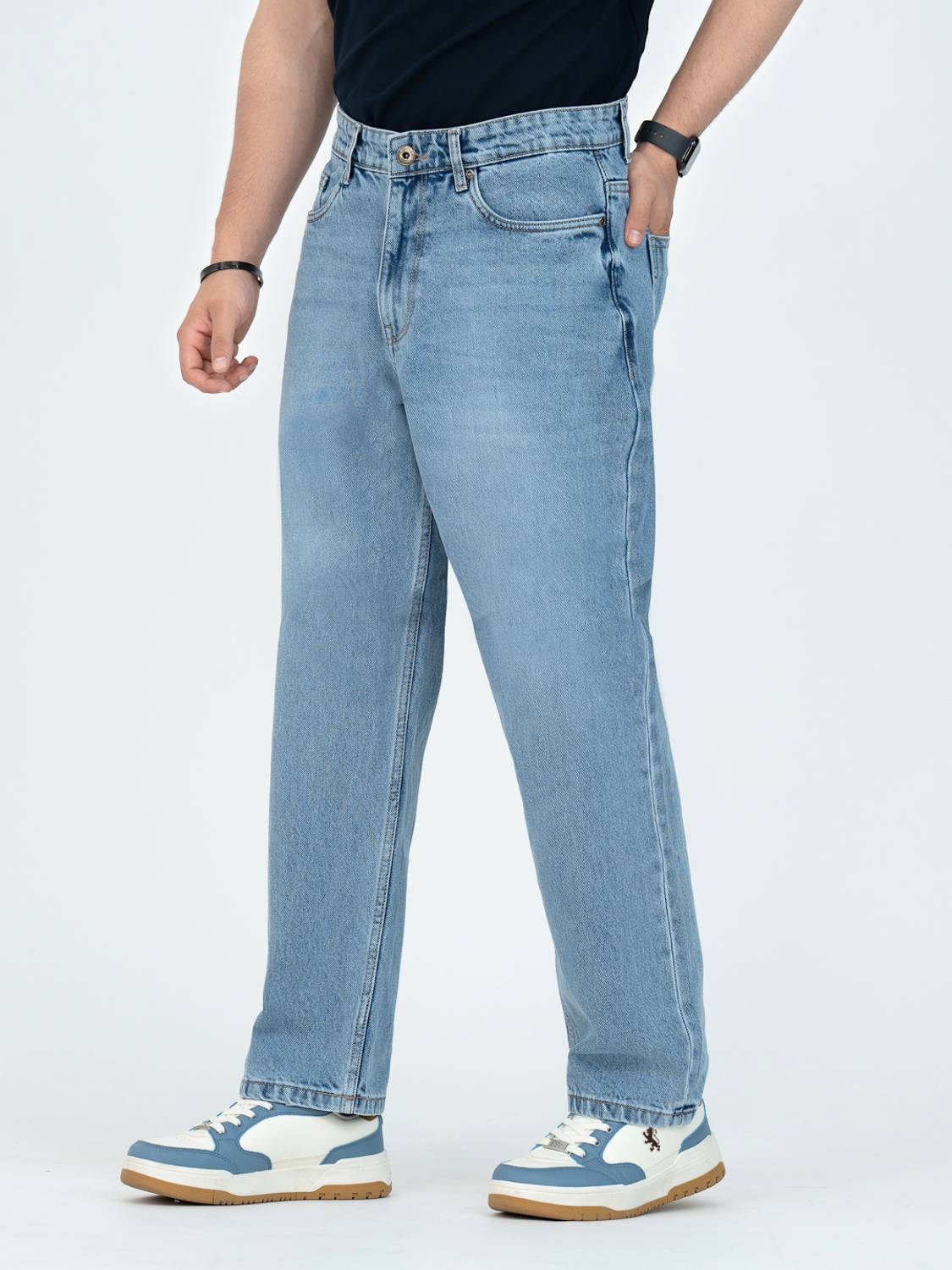 RED TAPE Loose Fit Men Light Blue Jeans - Image 2