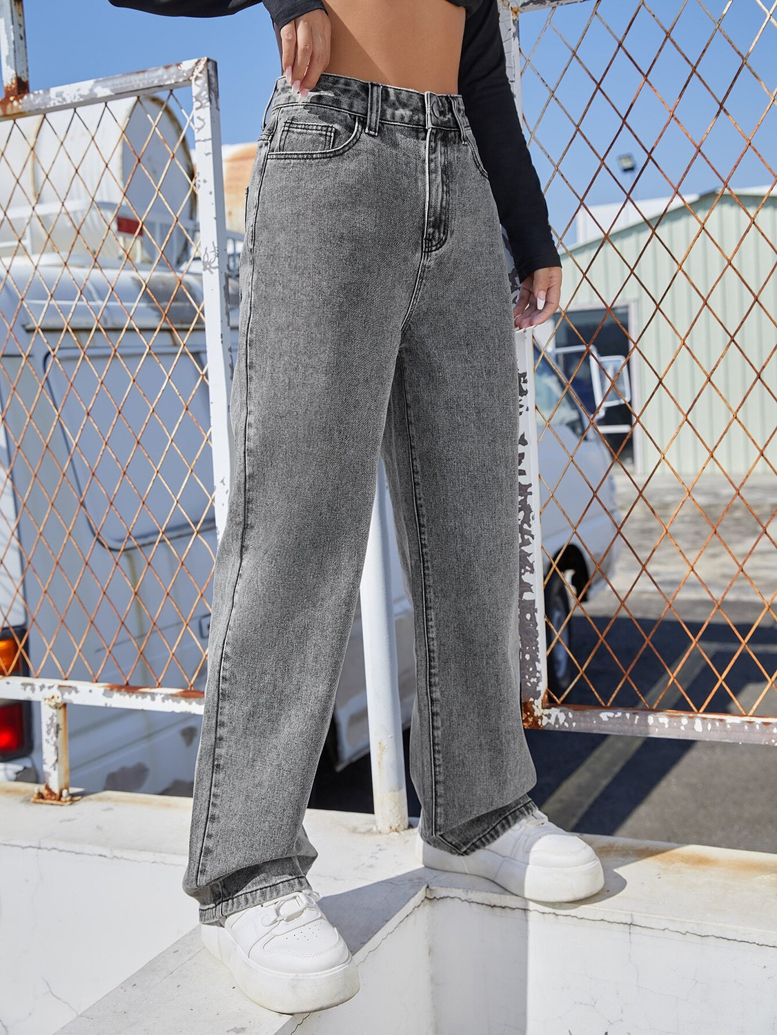 Image of KOTTY Regular Women Grey Jeans
