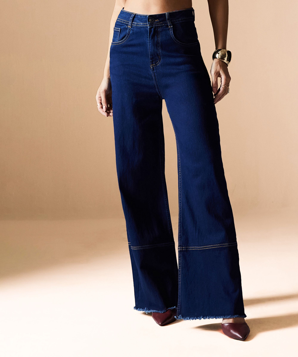 Image of Miss Chase Boot-Leg Women Blue Jeans