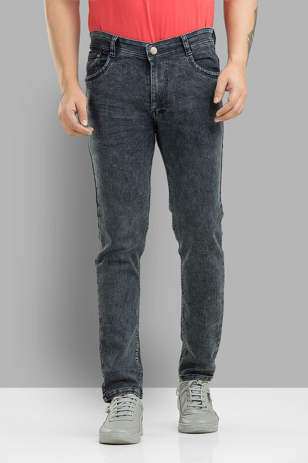 Image of METRONAUT Slim Men Dark Grey Jeans