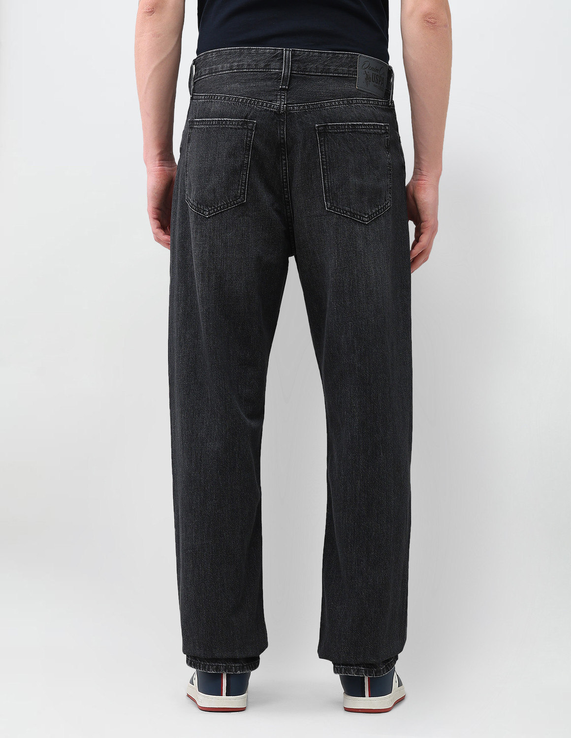 Image of U.S. Polo Assn. Denim Co. Loose Fit Men Black Jeans