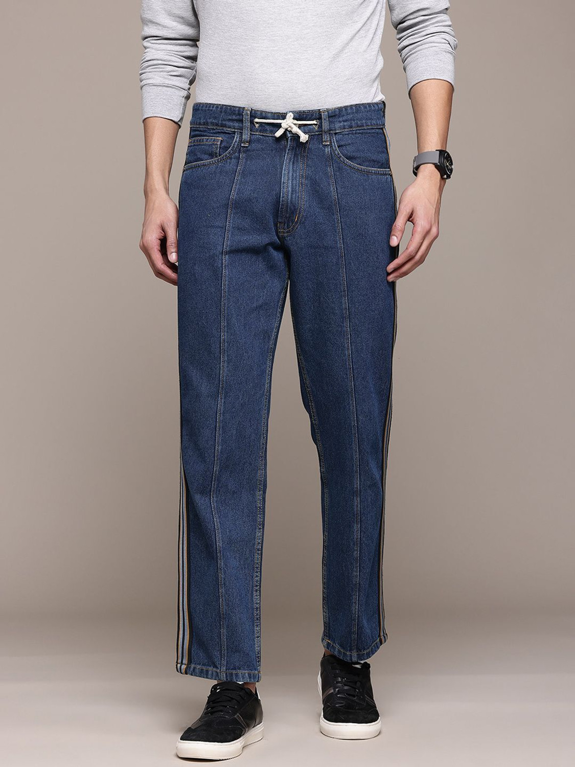 Image of Roadster Regular Men Blue Jeans