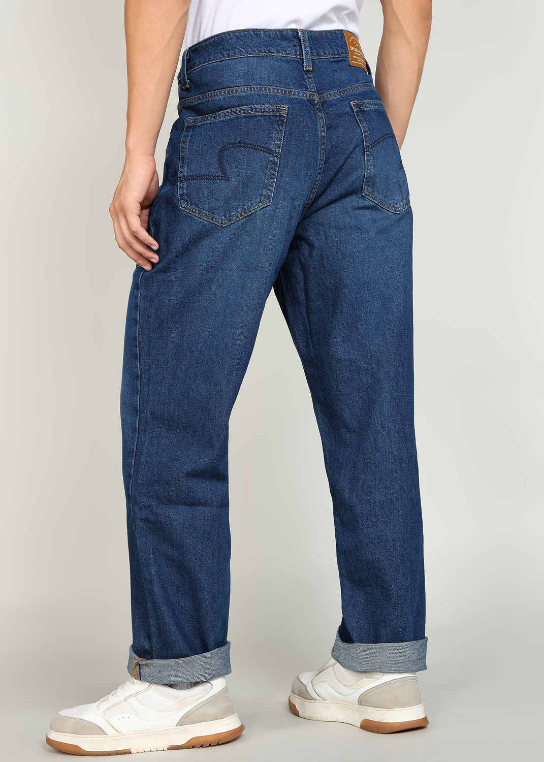 Image of Spykar Loose Fit Men Blue Jeans
