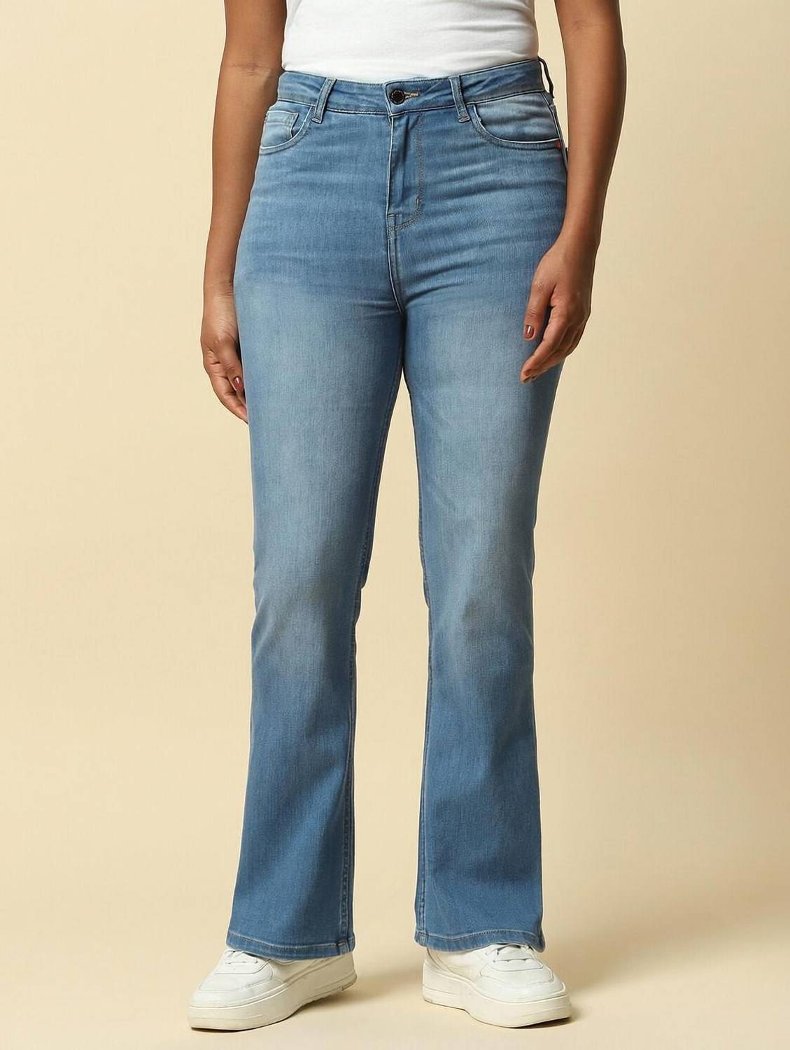 Allen Solly Boot-Leg Women Blue Jeans