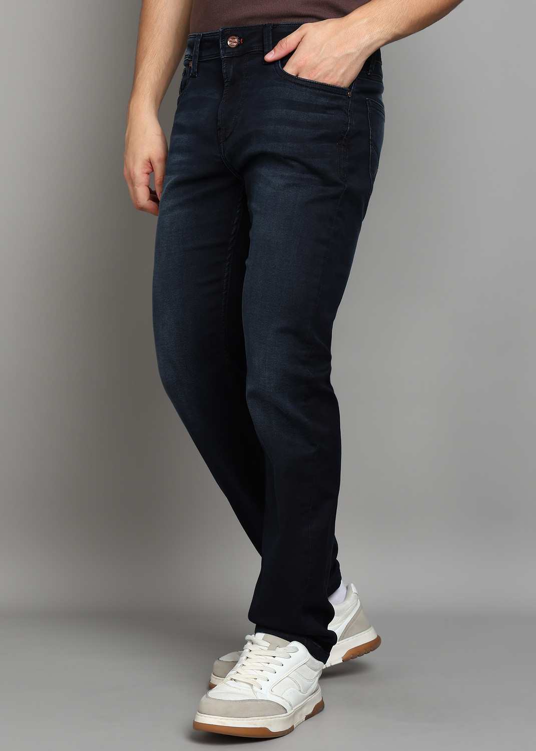 Image of KILLER Straight Fit Men Black Jeans