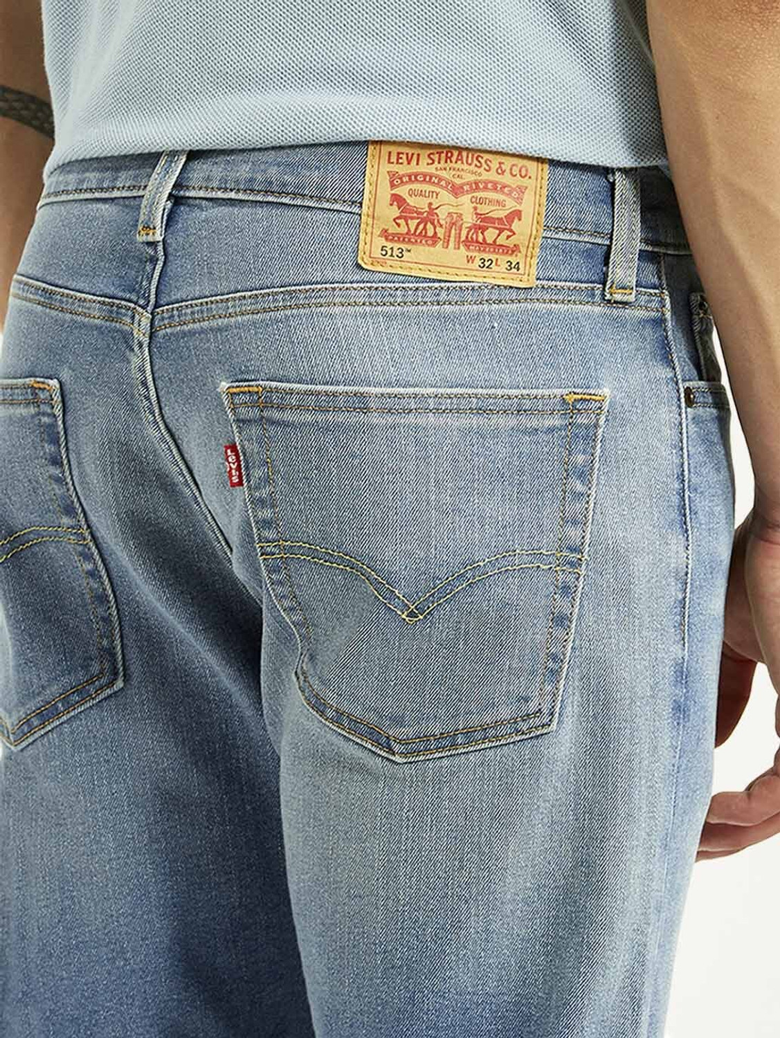 Image of LEVI'S Straight Fit Men Light Blue Jeans