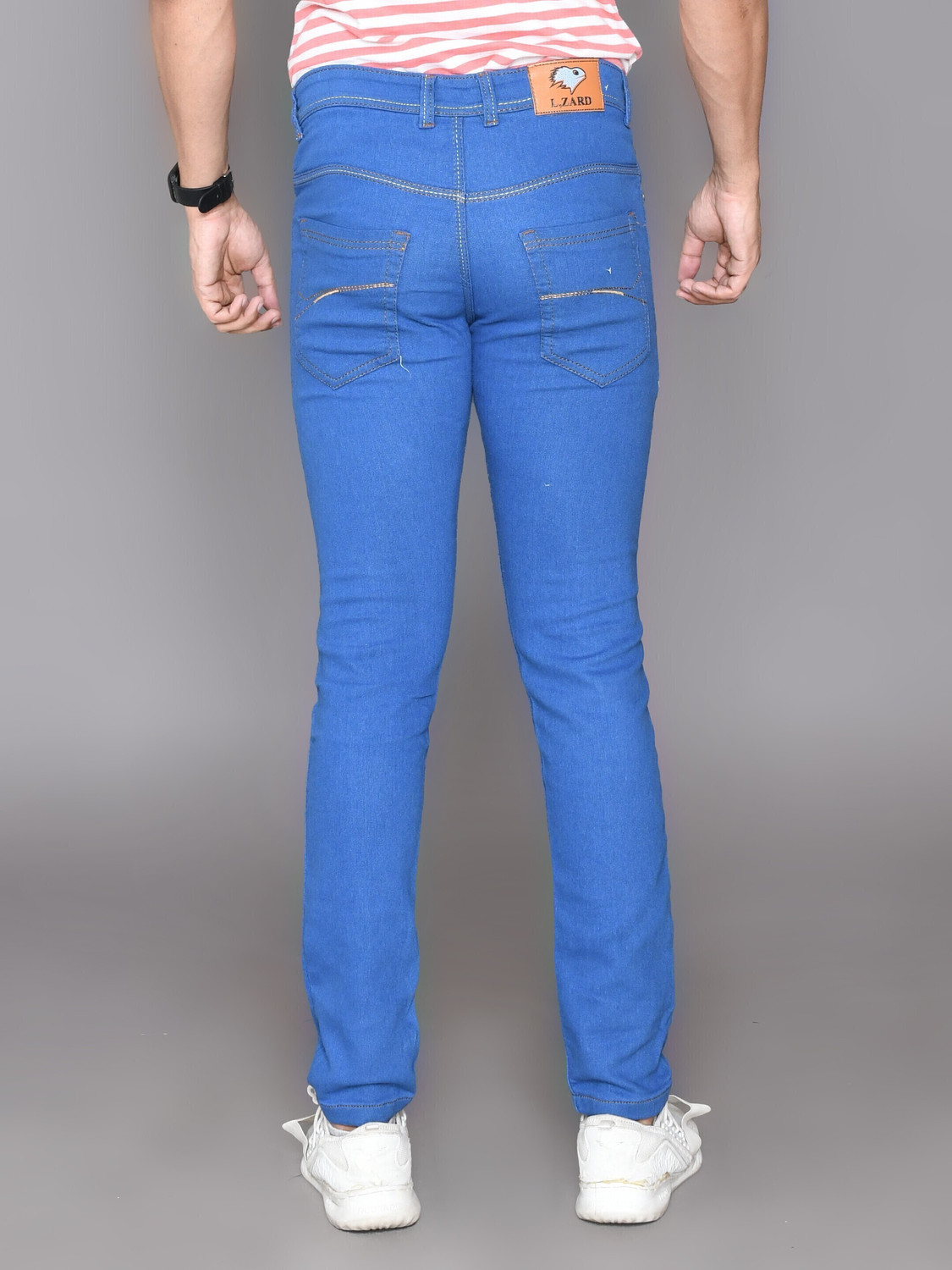Image of Lzard Slim Men Light Blue Jeans