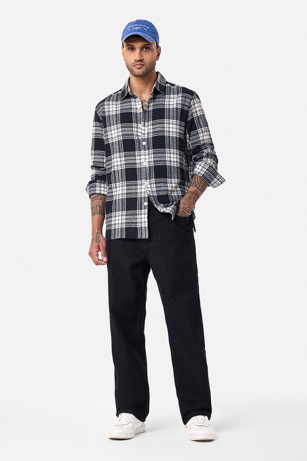 Image of Snitch Baggy Fit Men Black Jeans