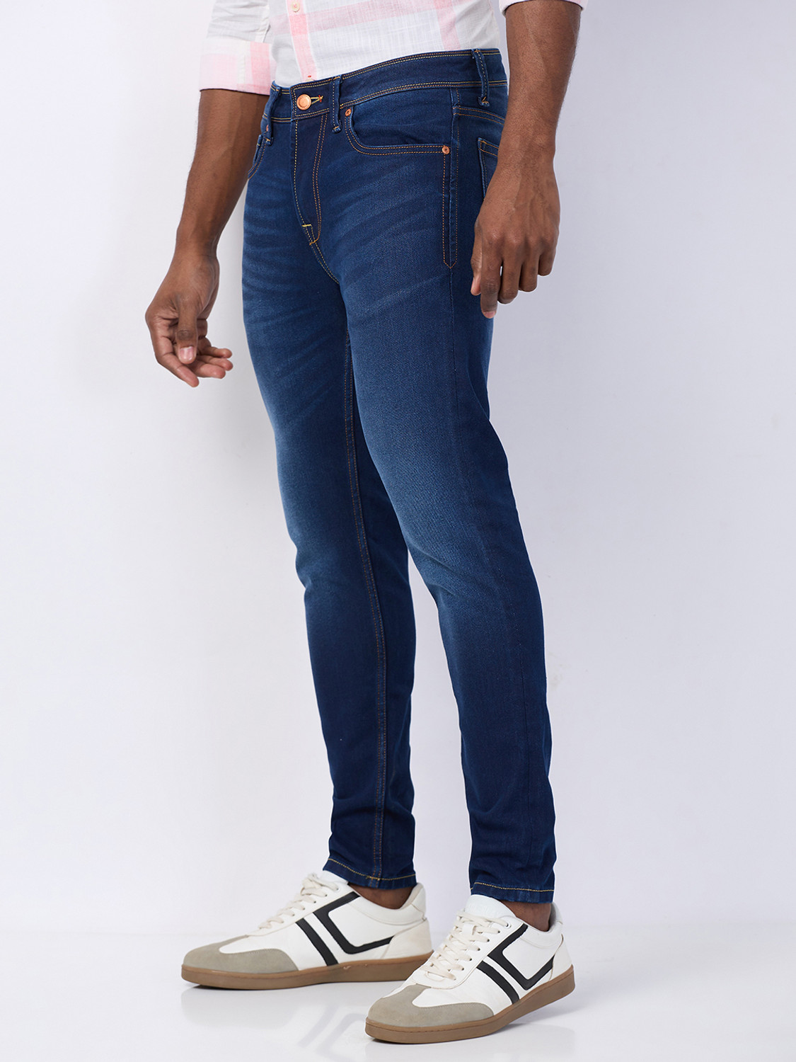 Image of KILLER Skinny Men Dark Blue Jeans