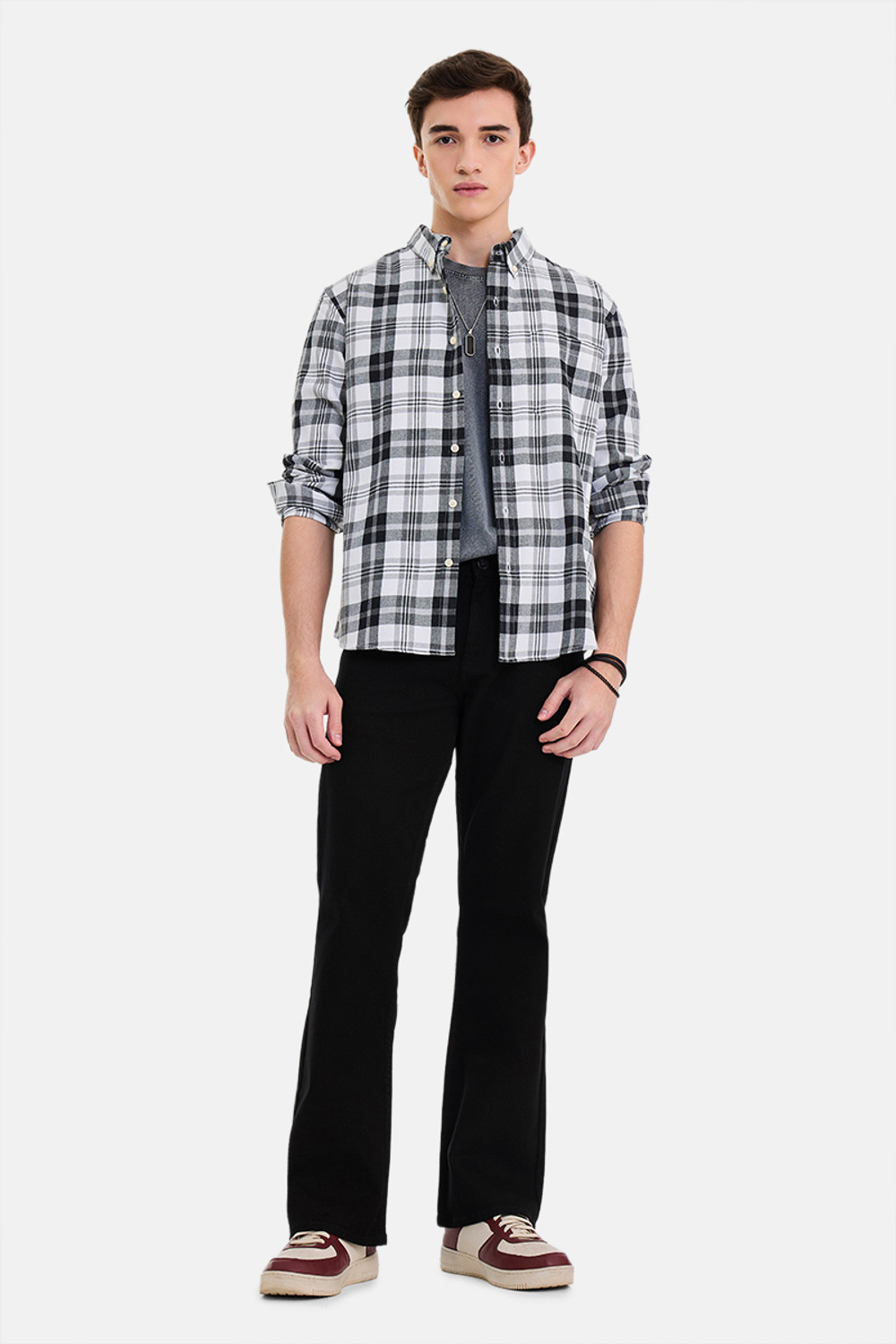 Image of Snitch Boot-Leg Men Black Jeans