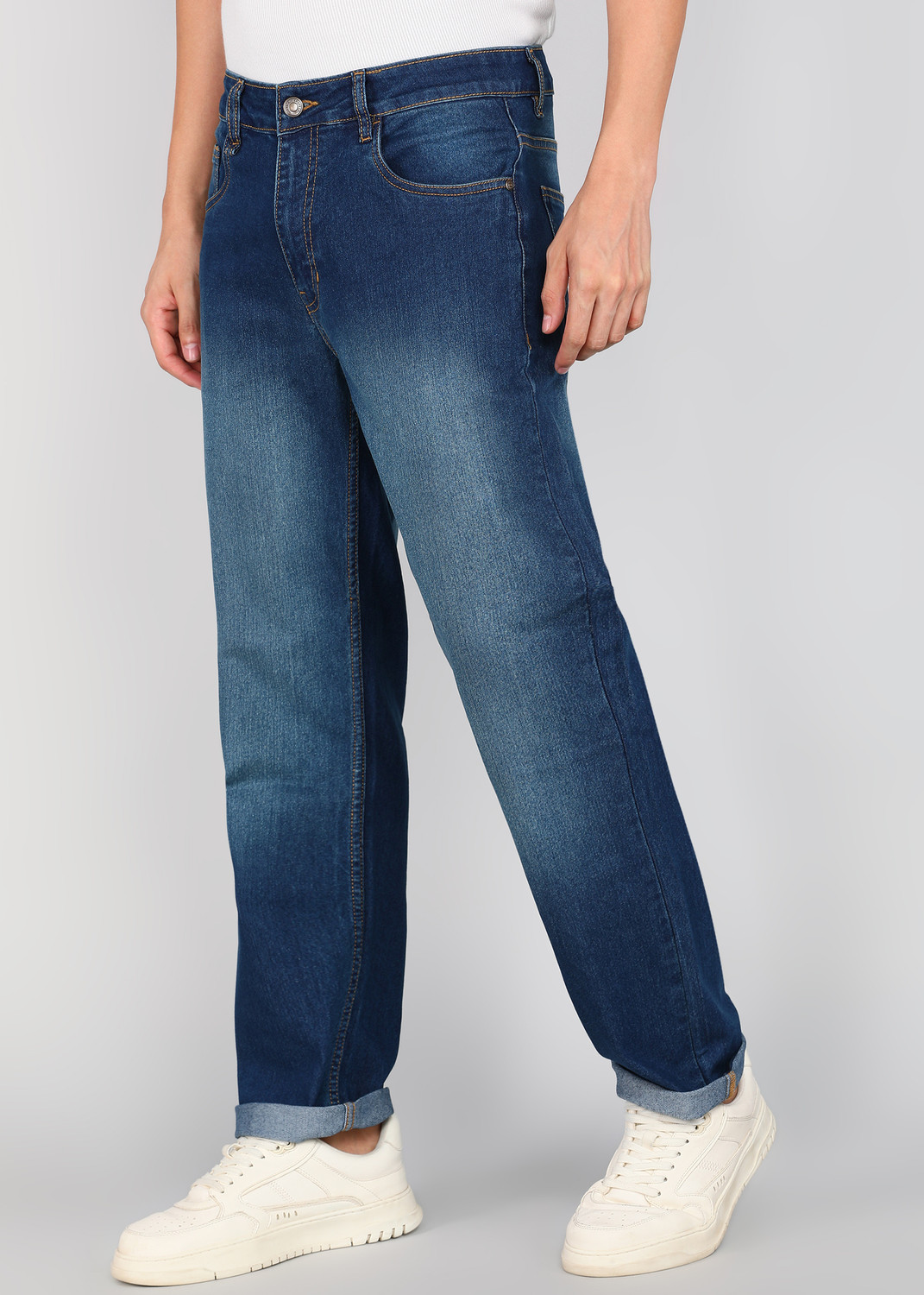 Image of Roadster Regular Men Blue Jeans
