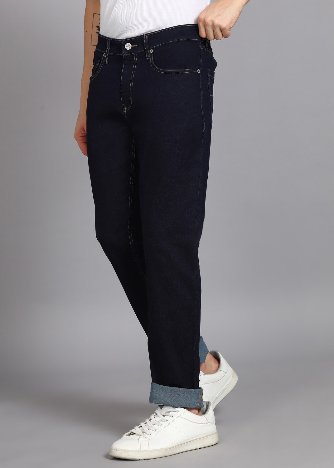 Image of FLYING MACHINE Regular Men Blue Jeans