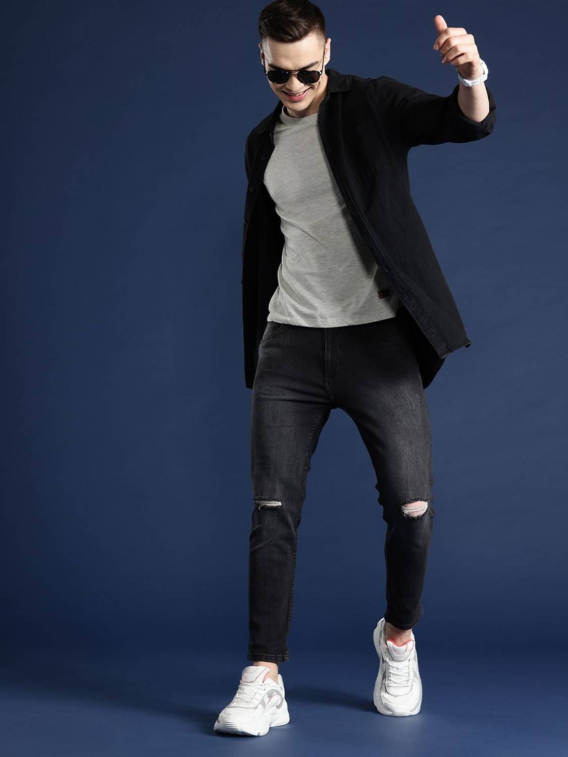 Mast & Harbour Slim Men Black Jeans - Image 5
