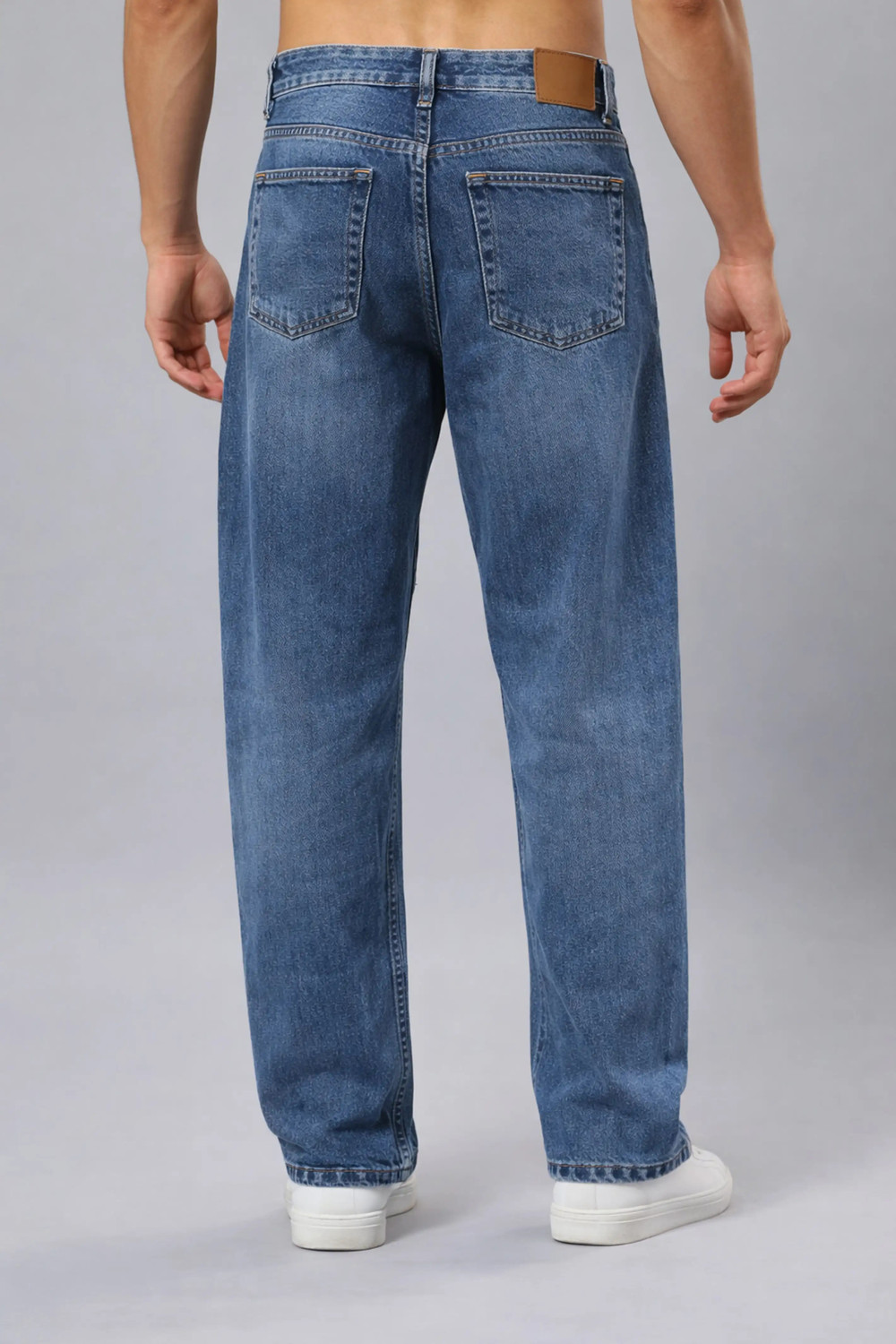 Image of vura Loose Fit Men Blue Jeans