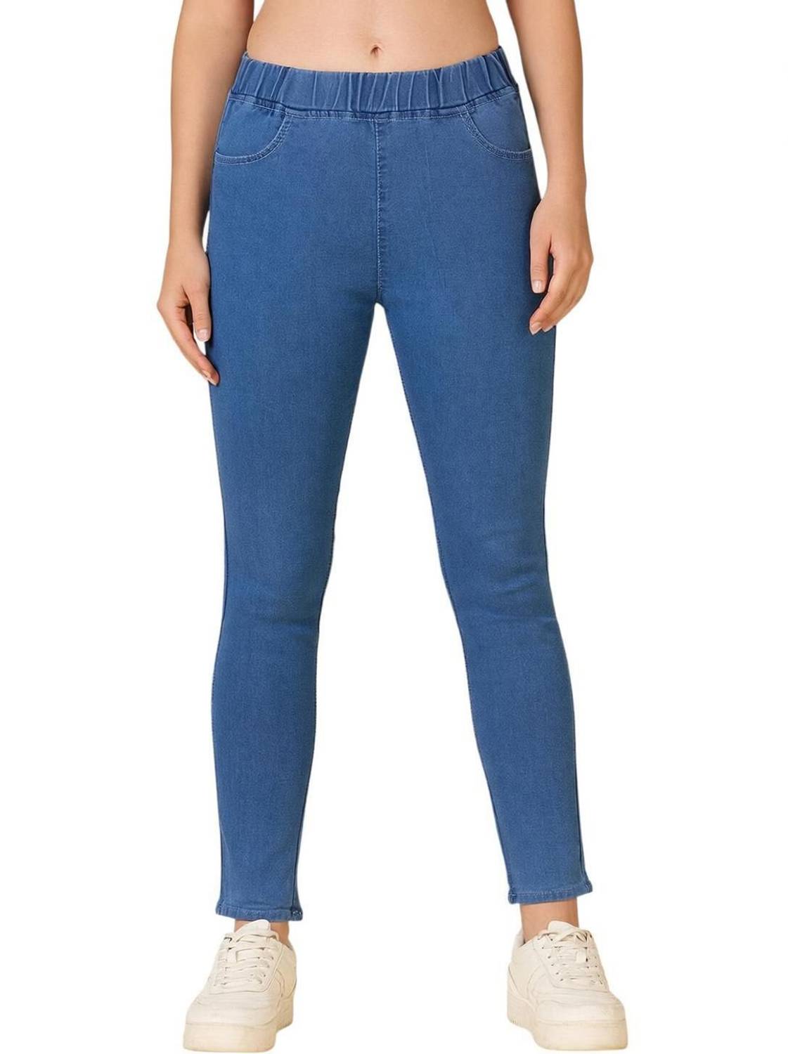 3BUTTERFLIES Skinny Women Blue Jeans