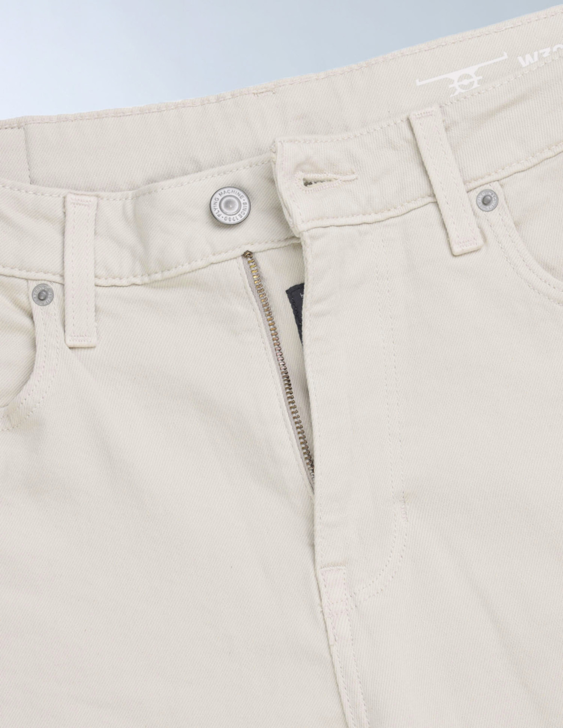 Image of FLYING MACHINE Straight Fit Men Beige Jeans