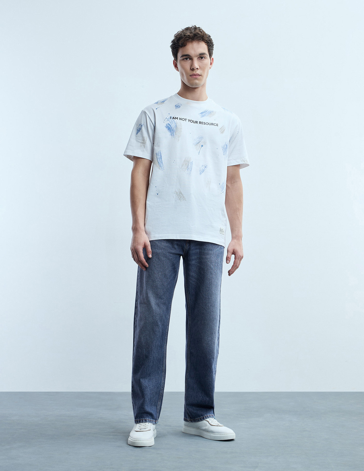 Image of FLYING MACHINE Loose Fit Men Blue Jeans