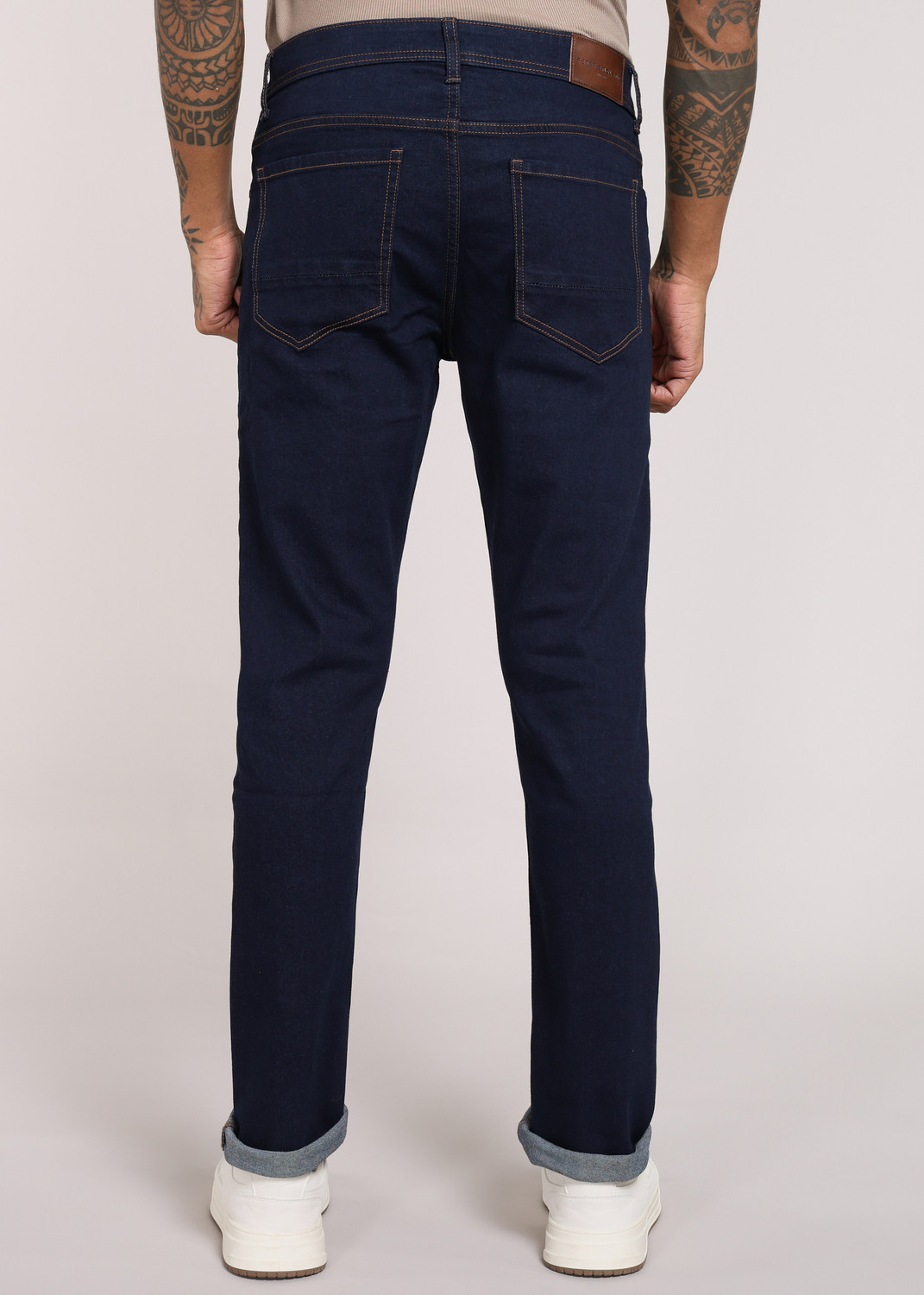 Image of PETER ENGLAND Men Slim Mid Rise Blue Jeans